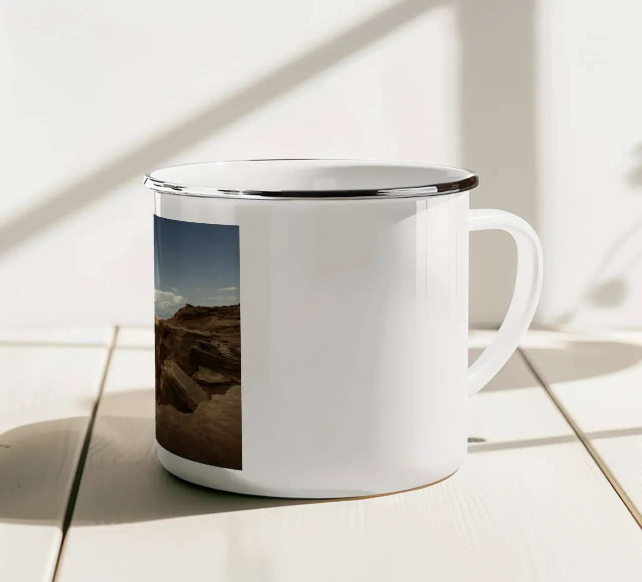 Curva a ferro di cavallo 1 tazza in smalto da Barbara Buderath Fotodesign