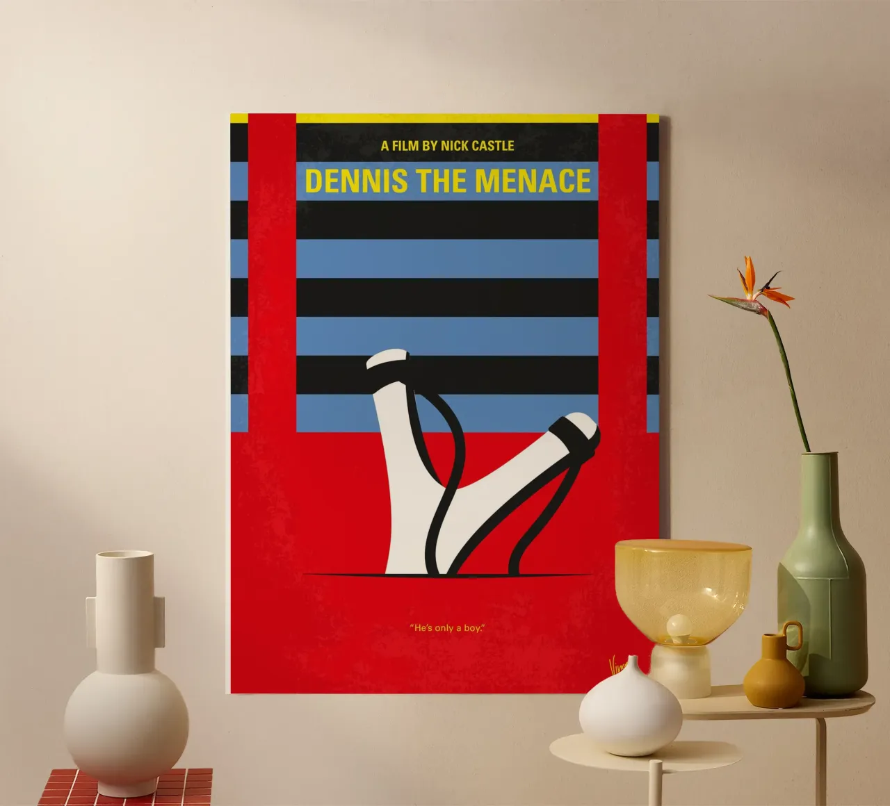 No1073 My Dennis the Menace minimal movie poster tela da Chungkong