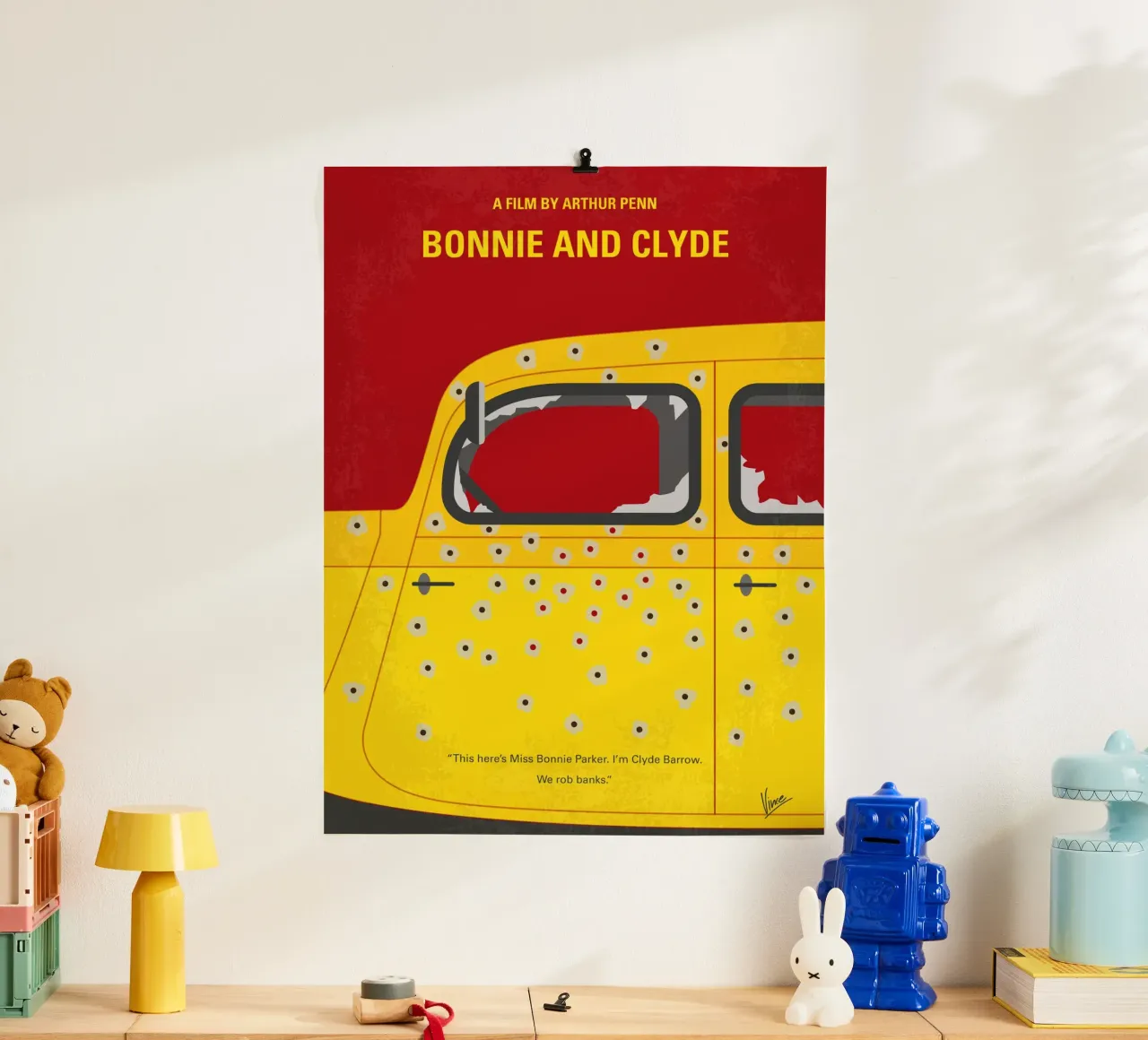 No1072 My Bonnie and Clyde minimal movie poster poster da Chungkong