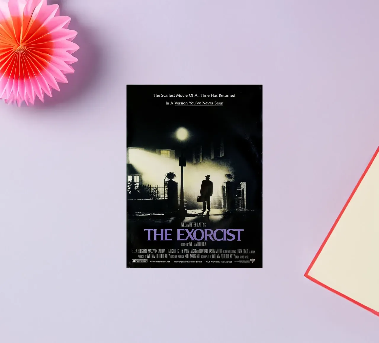 The Exorcist Retro horror Movie pegatina de Attaboy Dsgn