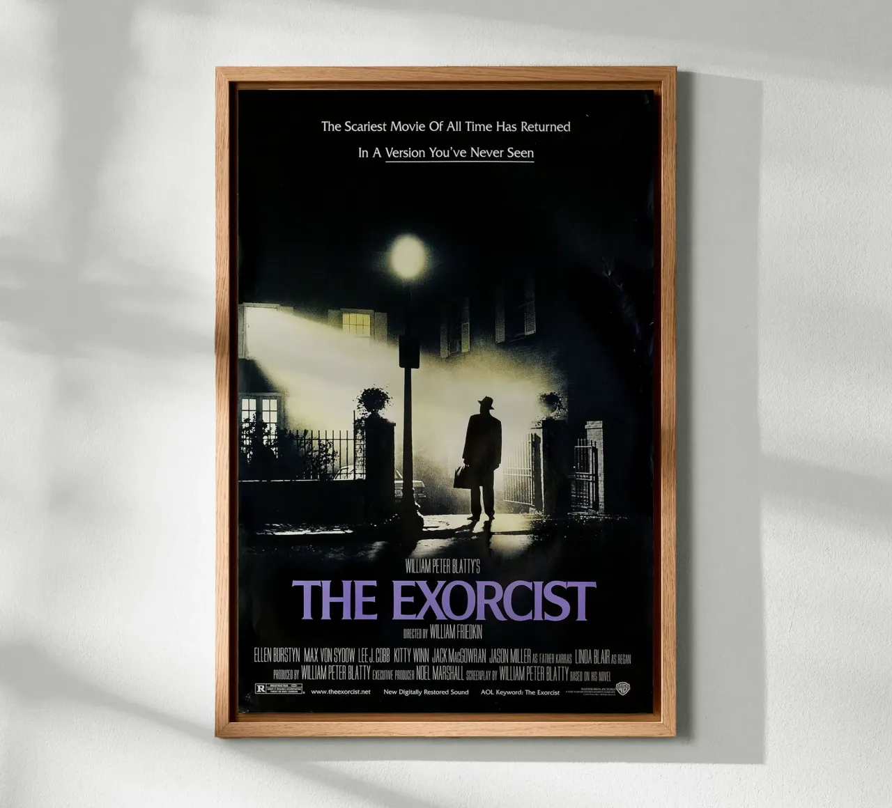 The Exorcist Retro horror Movie canvas by Attaboy Dsgn