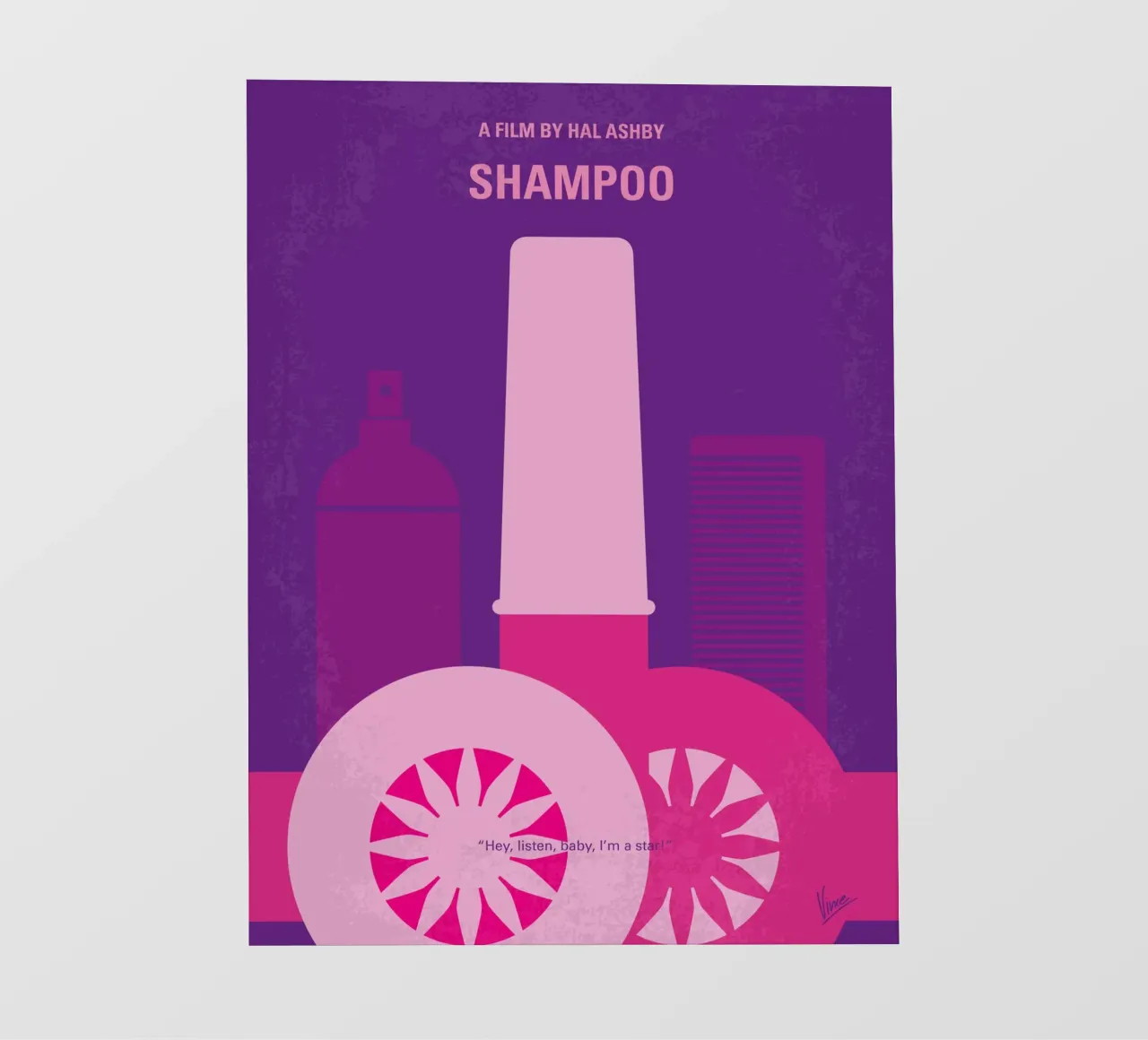 No1074 My Shampoo minimal movie poster pellicola backlit da Chungkong