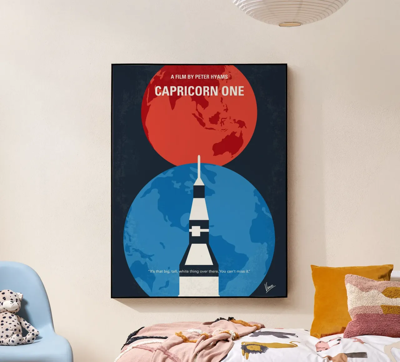 No1078 My CAPRICORN ONE minimal movie poster plexiglass da Chungkong