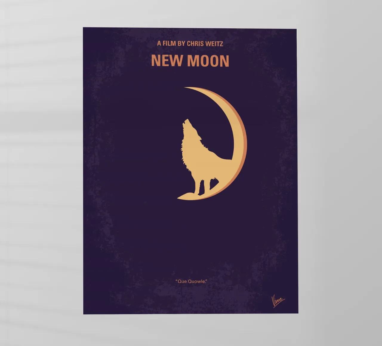 No1081 My Twilight 2 minimal movie poster pellicola backlit da Chungkong