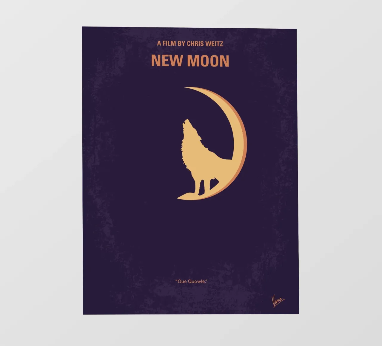 No1081 My Twilight 2 minimal movie poster telo in pvc da Chungkong