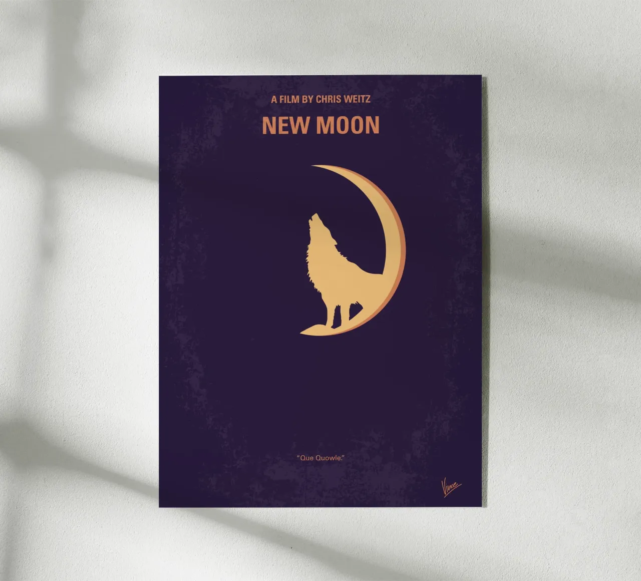 No1081 My Twilight 2 minimal movie poster plexiglass da Chungkong