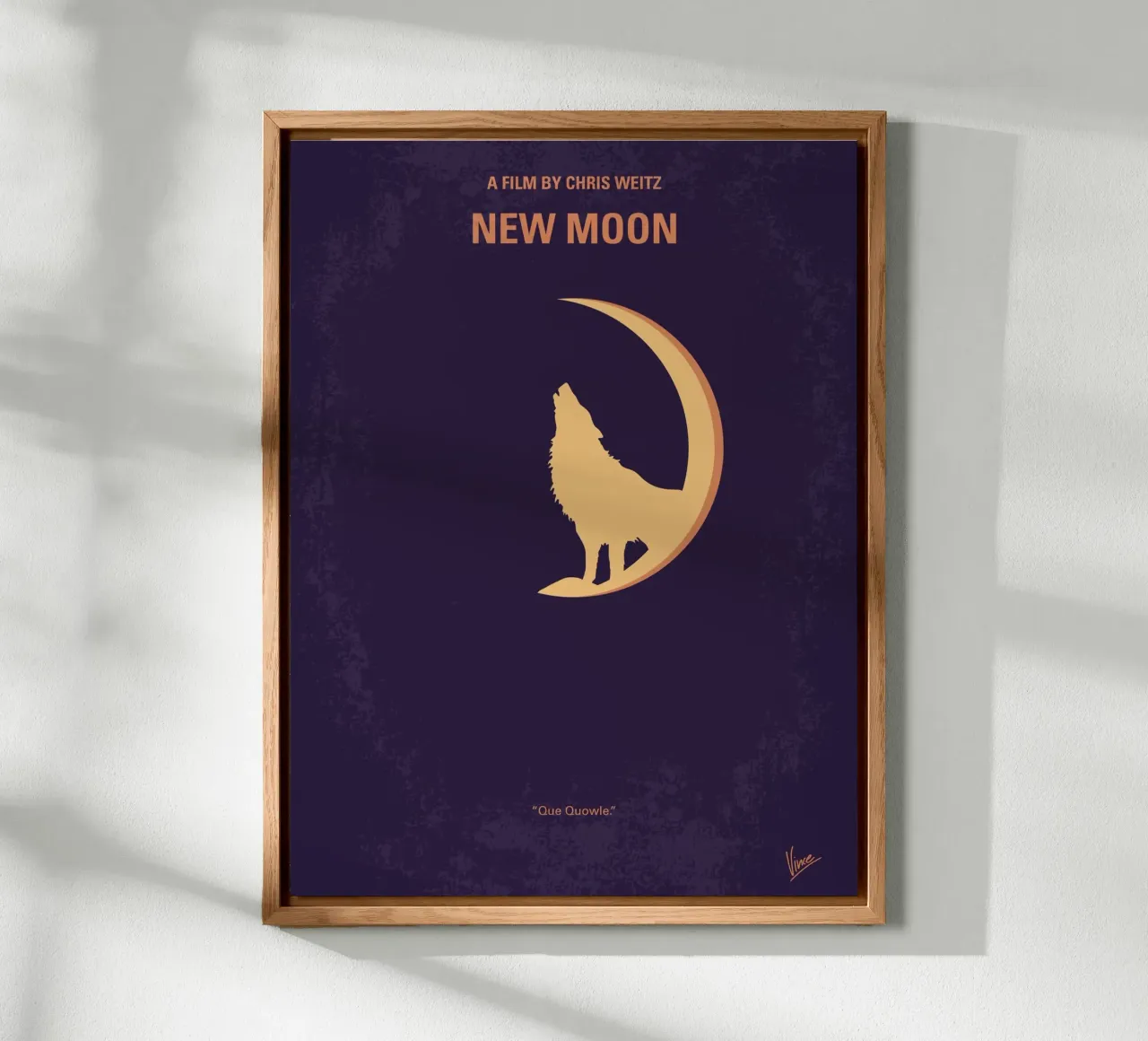 No1081 My Twilight 2 minimal movie poster alluminio dibond da Chungkong
