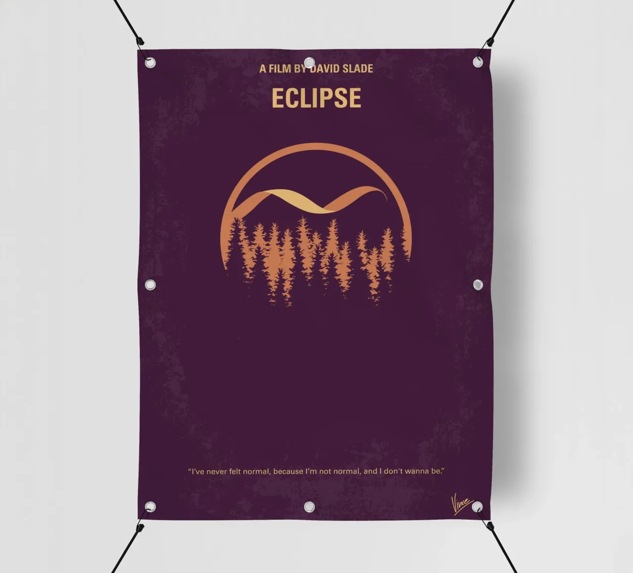 No1082 My Twilight 3 minimal movie poster telo in pvc da Chungkong