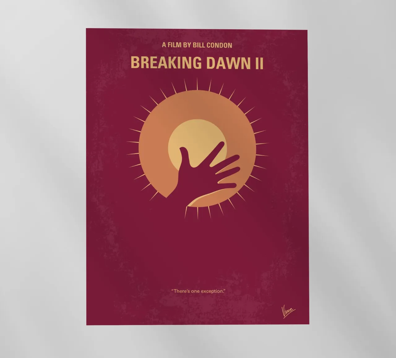 No1084 My Twilight 5 minimal movie poster pellicola backlit da Chungkong