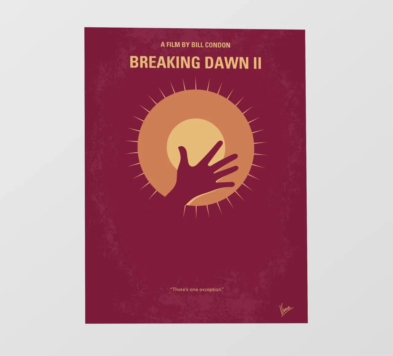 No1084 My Twilight 5 minimal movie poster pellicola backlit da Chungkong