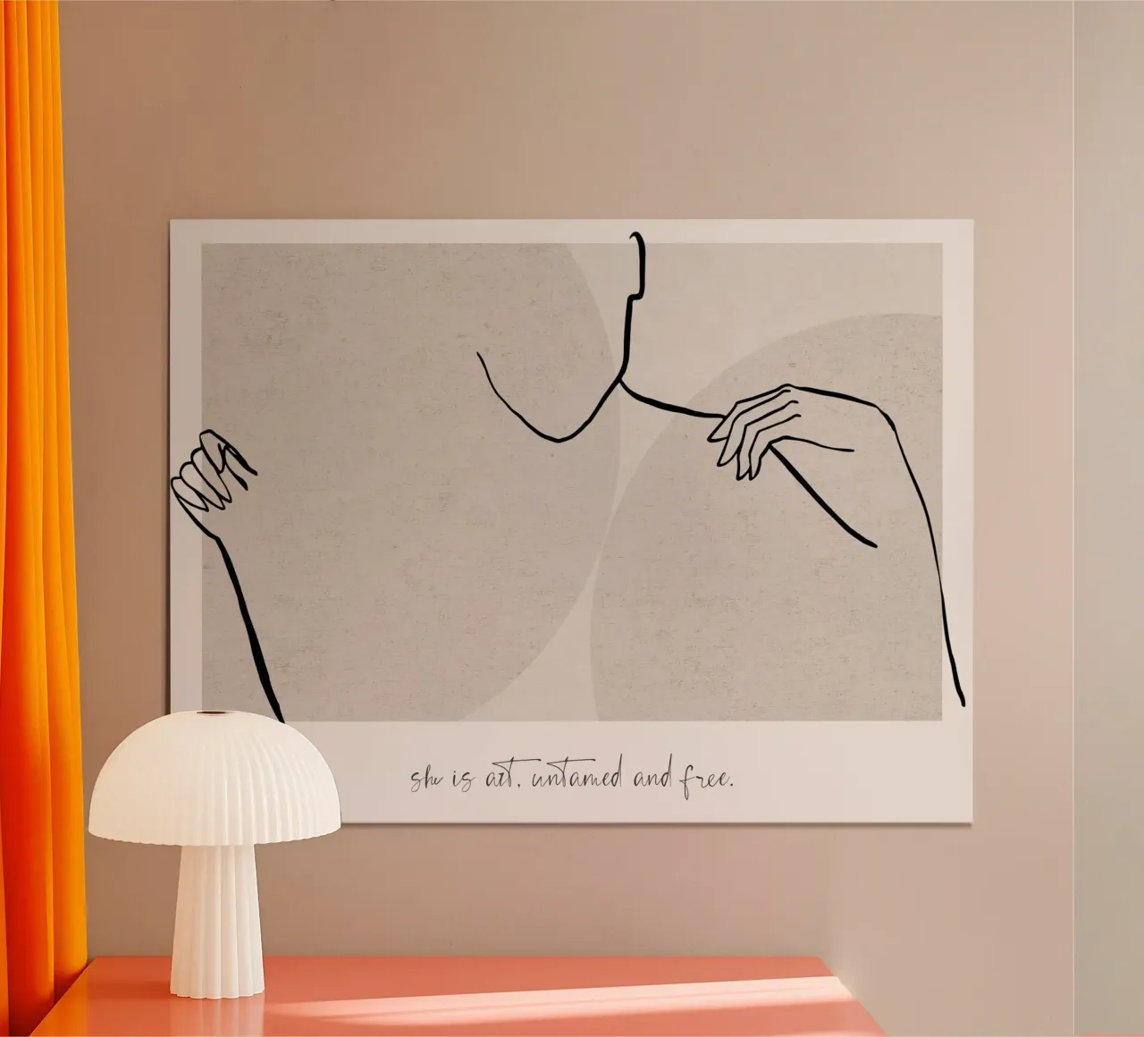 She Is Art Untamed And Free poster da treechild