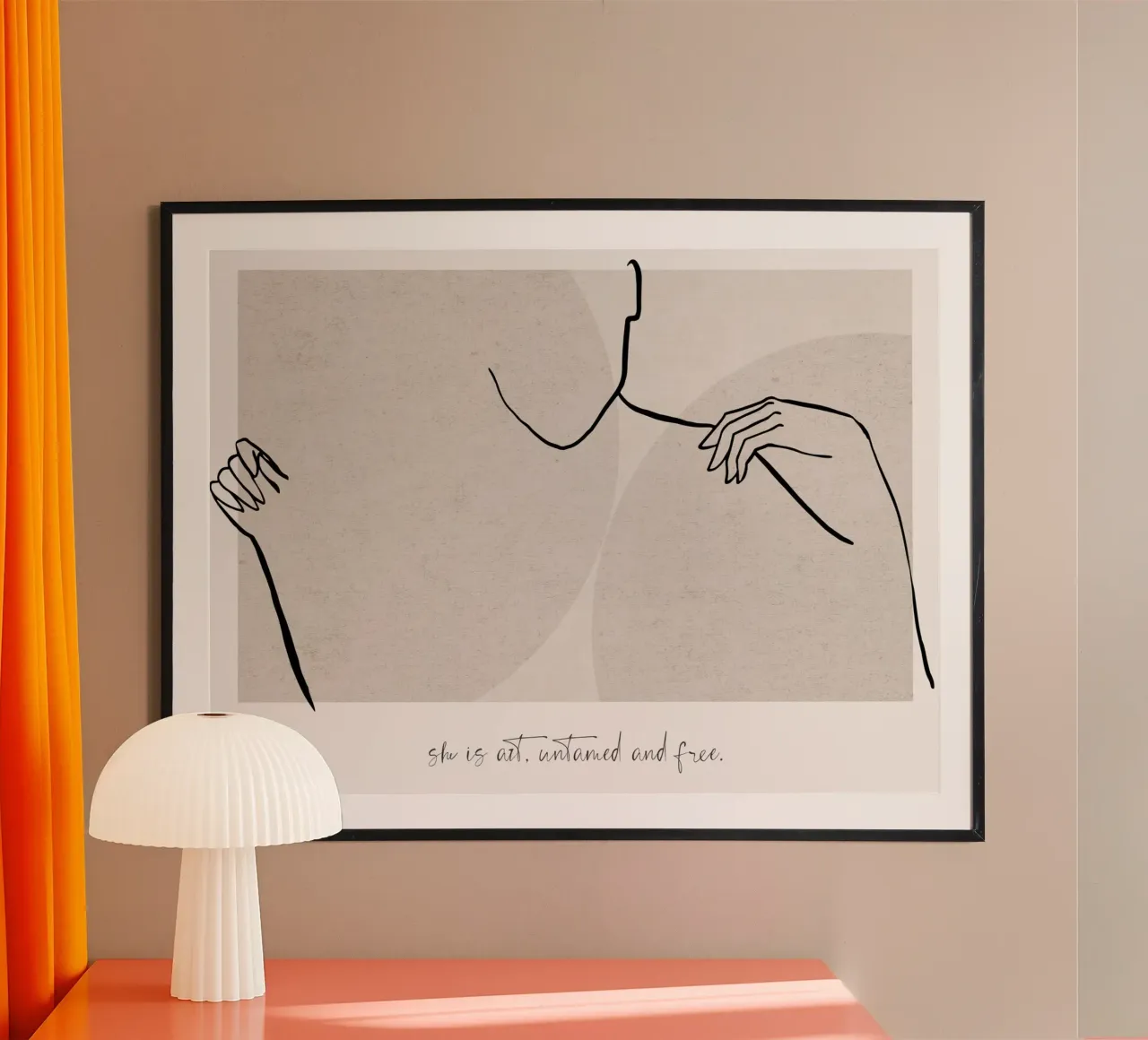 She Is Art Untamed And Free poster da treechild