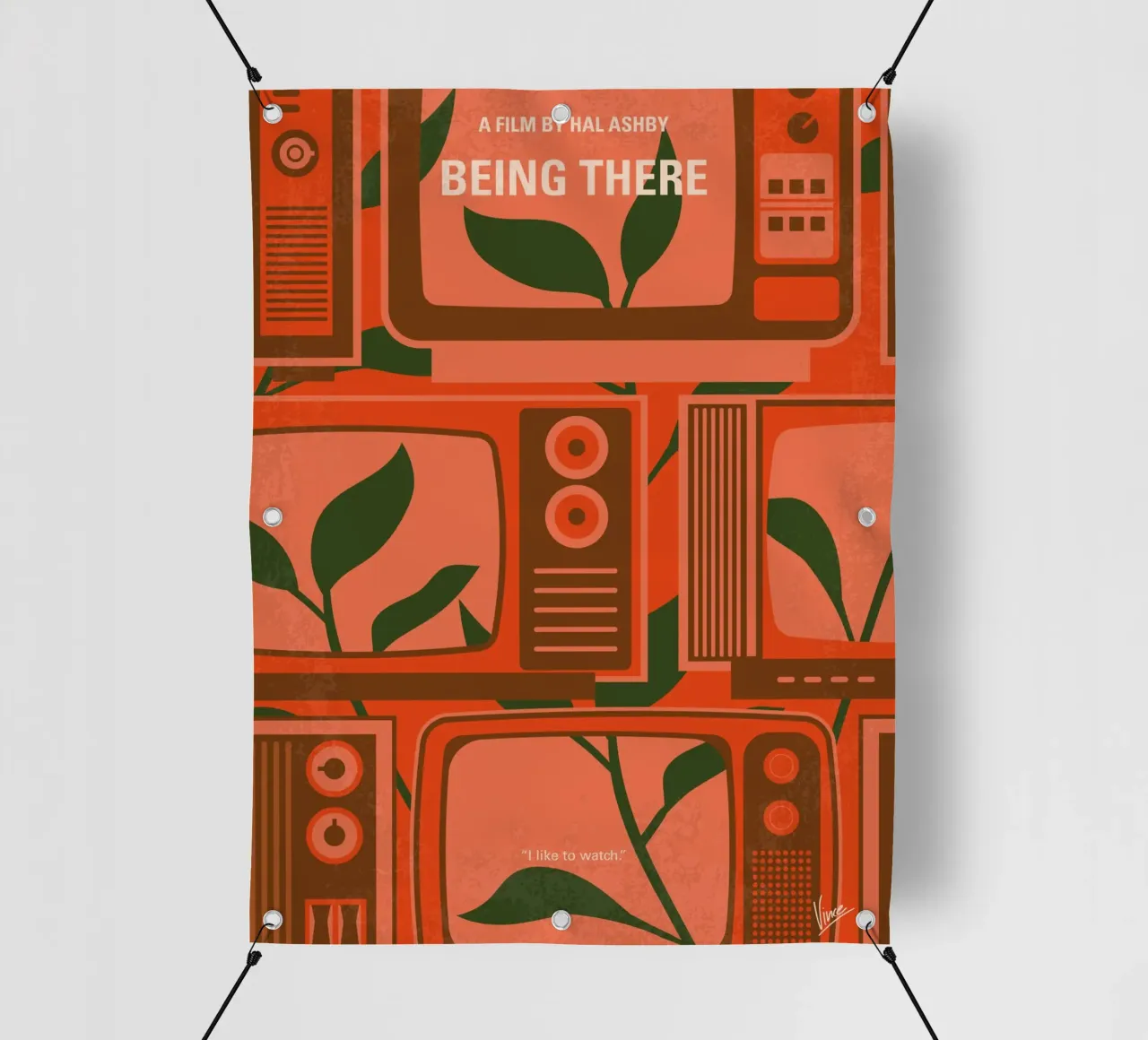 No1096 My Being There minimal movie poster telo in pvc da Chungkong