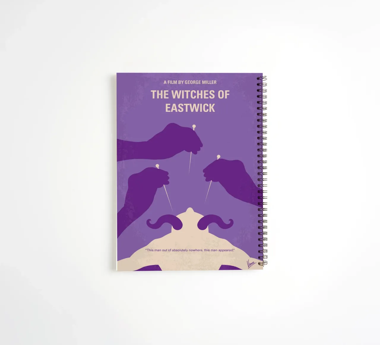 No1097 My The Witches of Eastwick minimal movie poster spiral notebook by Chungkong