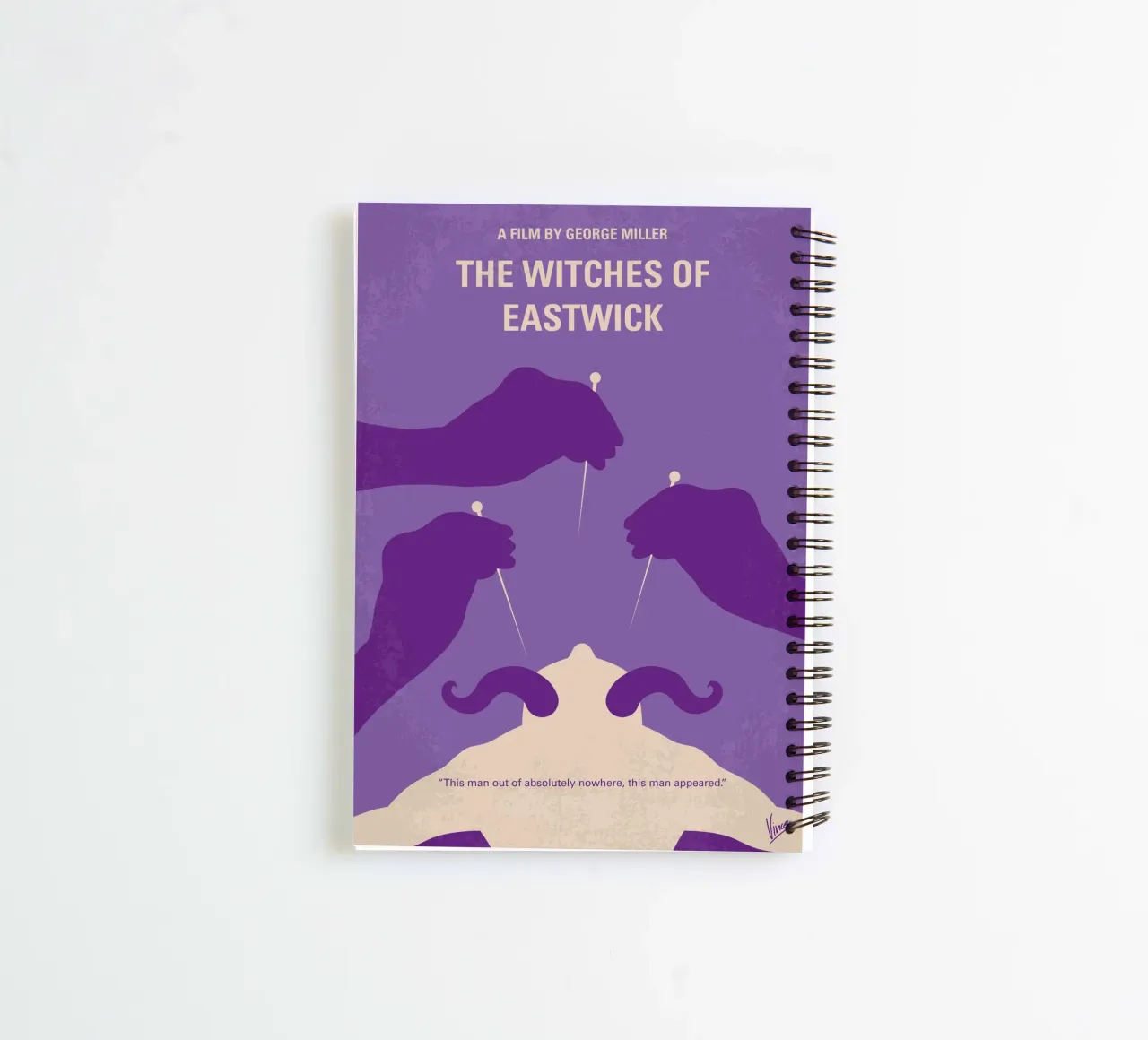 No1097 My The Witches of Eastwick minimal movie poster spiral notebook by Chungkong