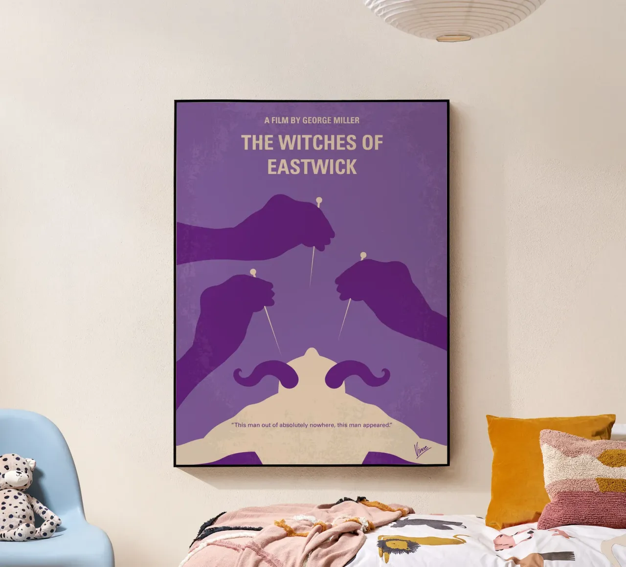 No1097 My The Witches of Eastwick minimal movie poster plexiglass da Chungkong