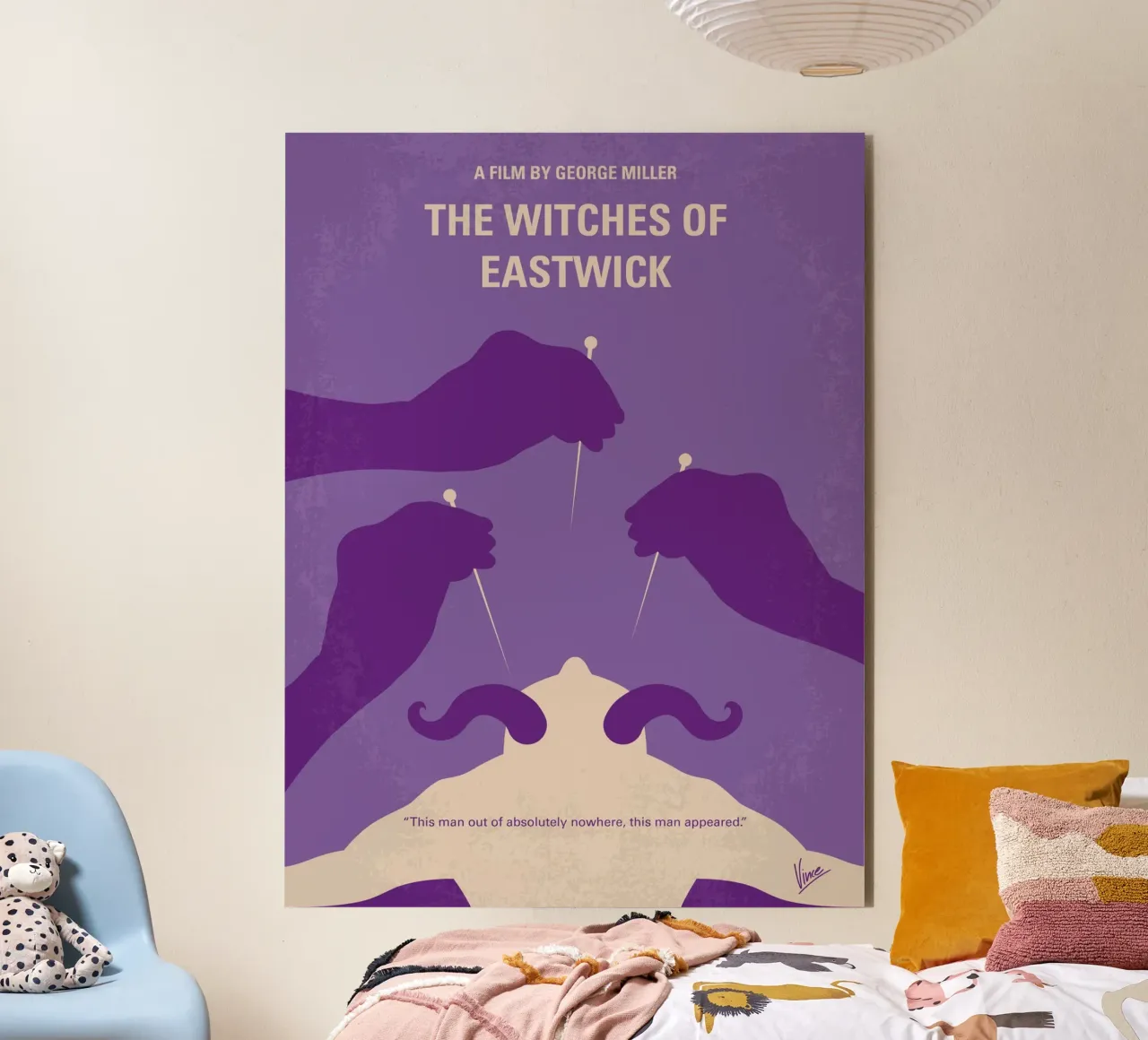 No1097 My The Witches of Eastwick minimal movie poster forex plate by Chungkong