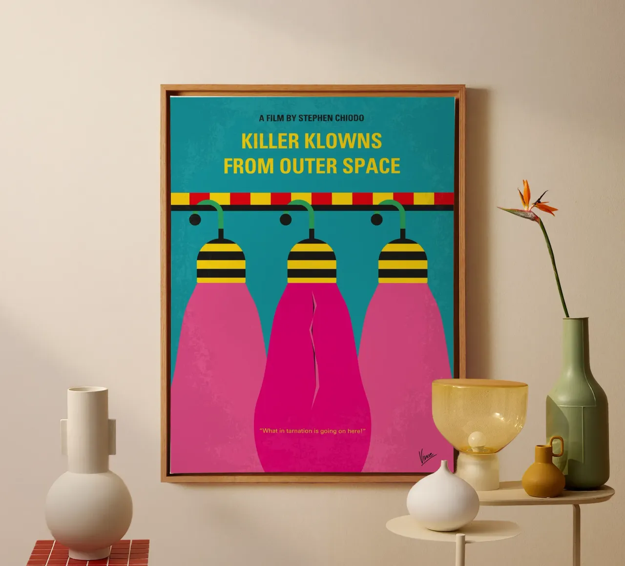 No1099 My Killer Klowns from Outer Space minimal movie poste tela da Chungkong
