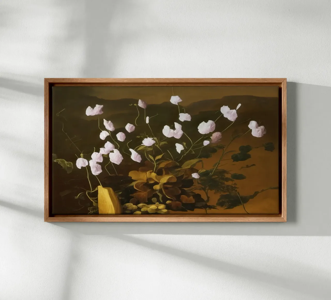 Blumen_12 tela con Cornice a cassetta da Impressionismus by LK