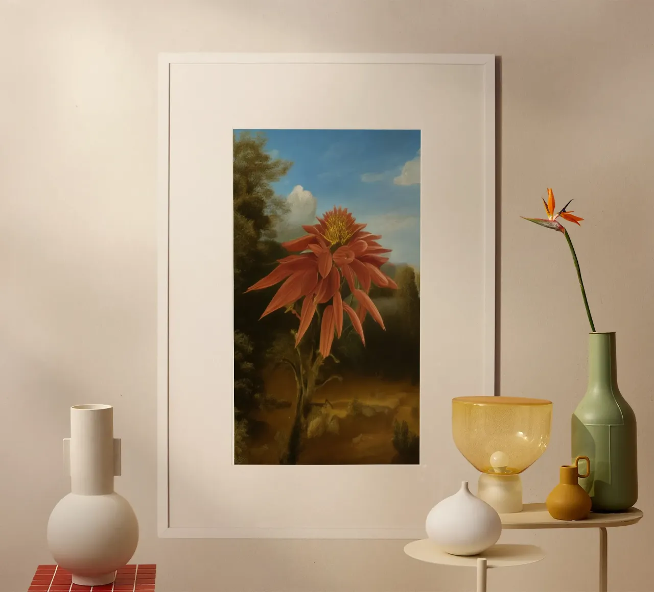 Blumen_14 poster con telaio in alluminio da Impressionismus by LK