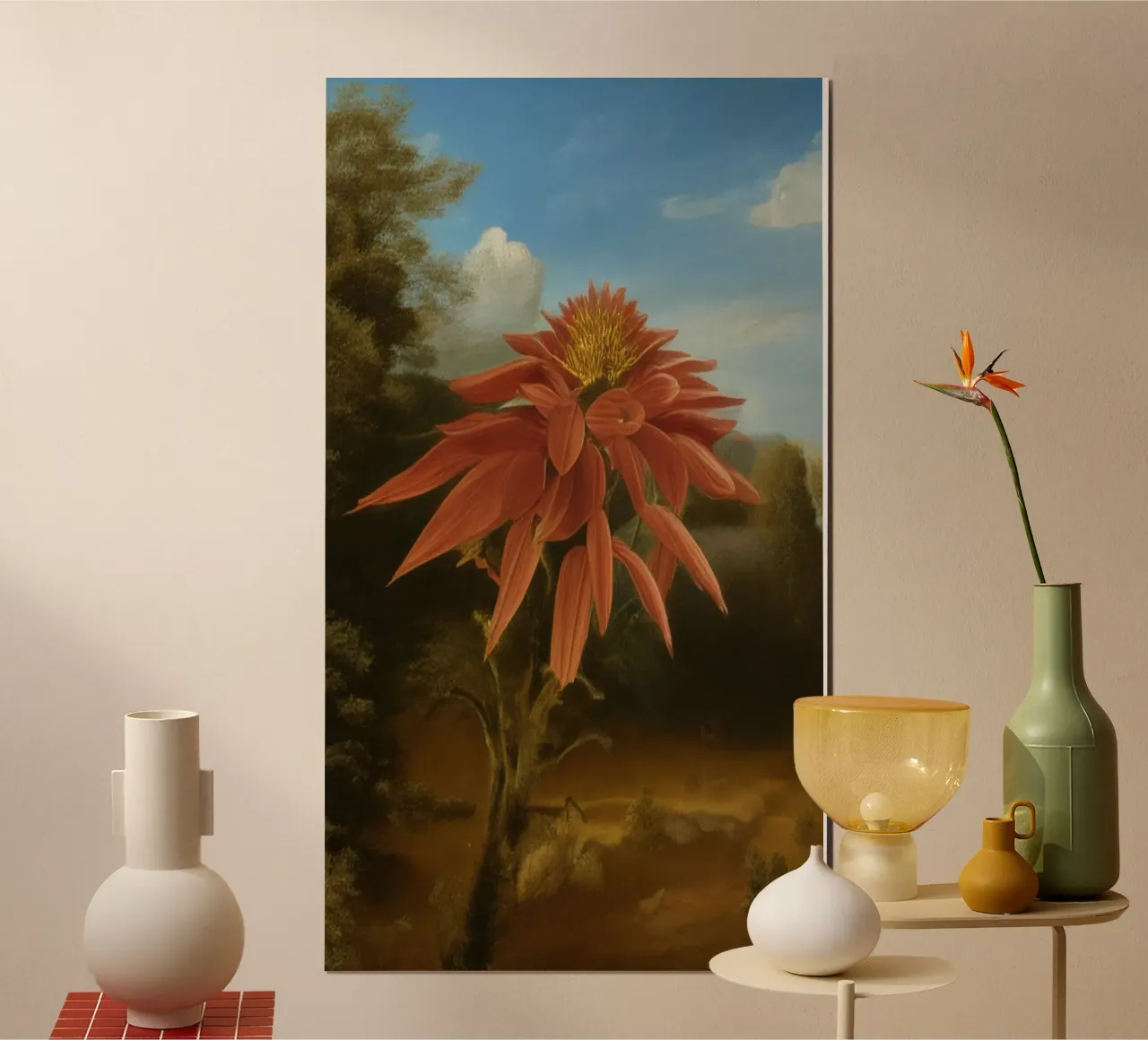 Blumen_14 poster con telaio in alluminio da Impressionismus by LK