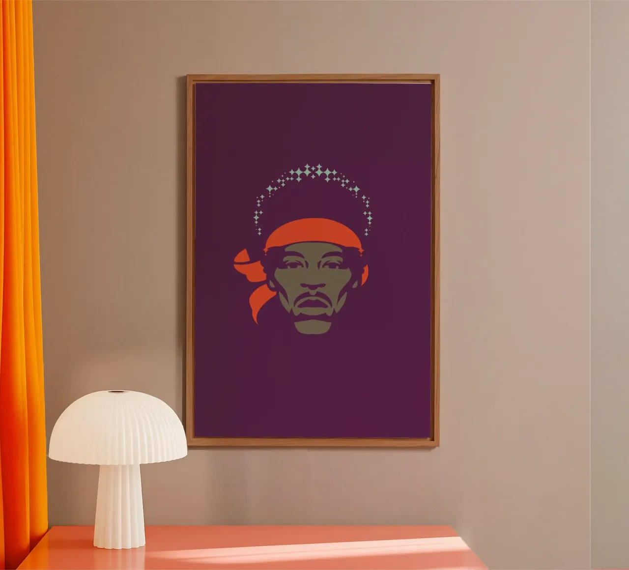 Hendrix alluminio dibond da Bruno Morphet