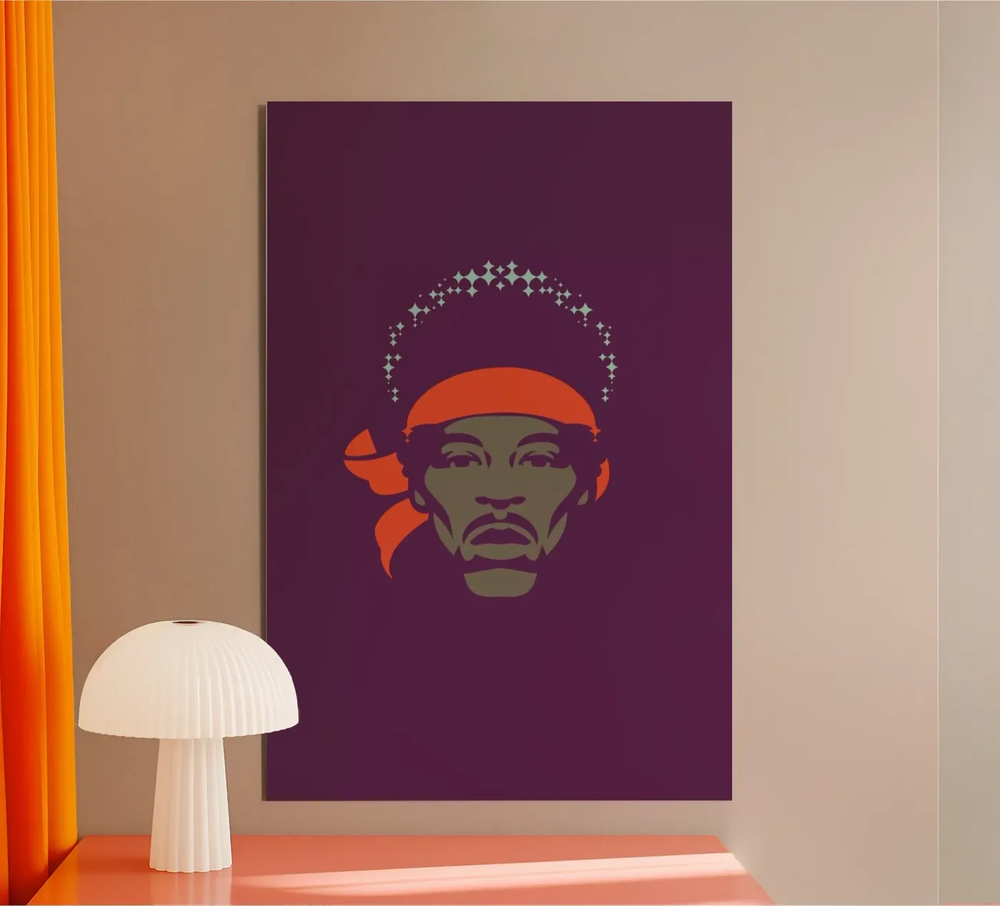 Hendrix alluminio dibond da Bruno Morphet