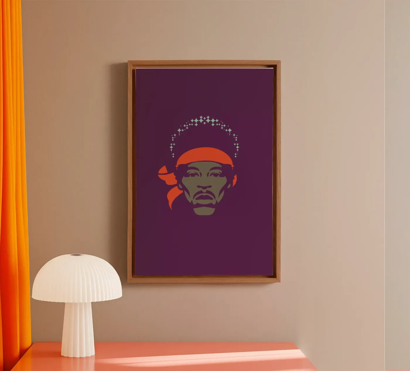 Hendrix canvas by Bruno Morphet