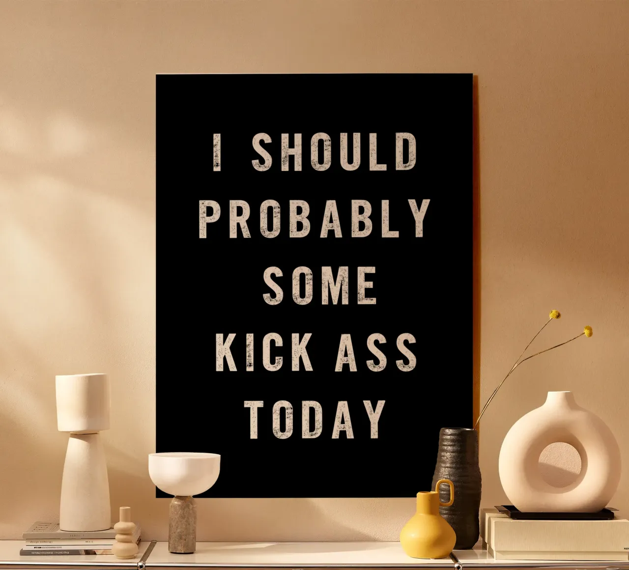 Probabilmente oggi dovrei prendere a calci un po' di gente plexiglass da THE MOTIVATED TYPE