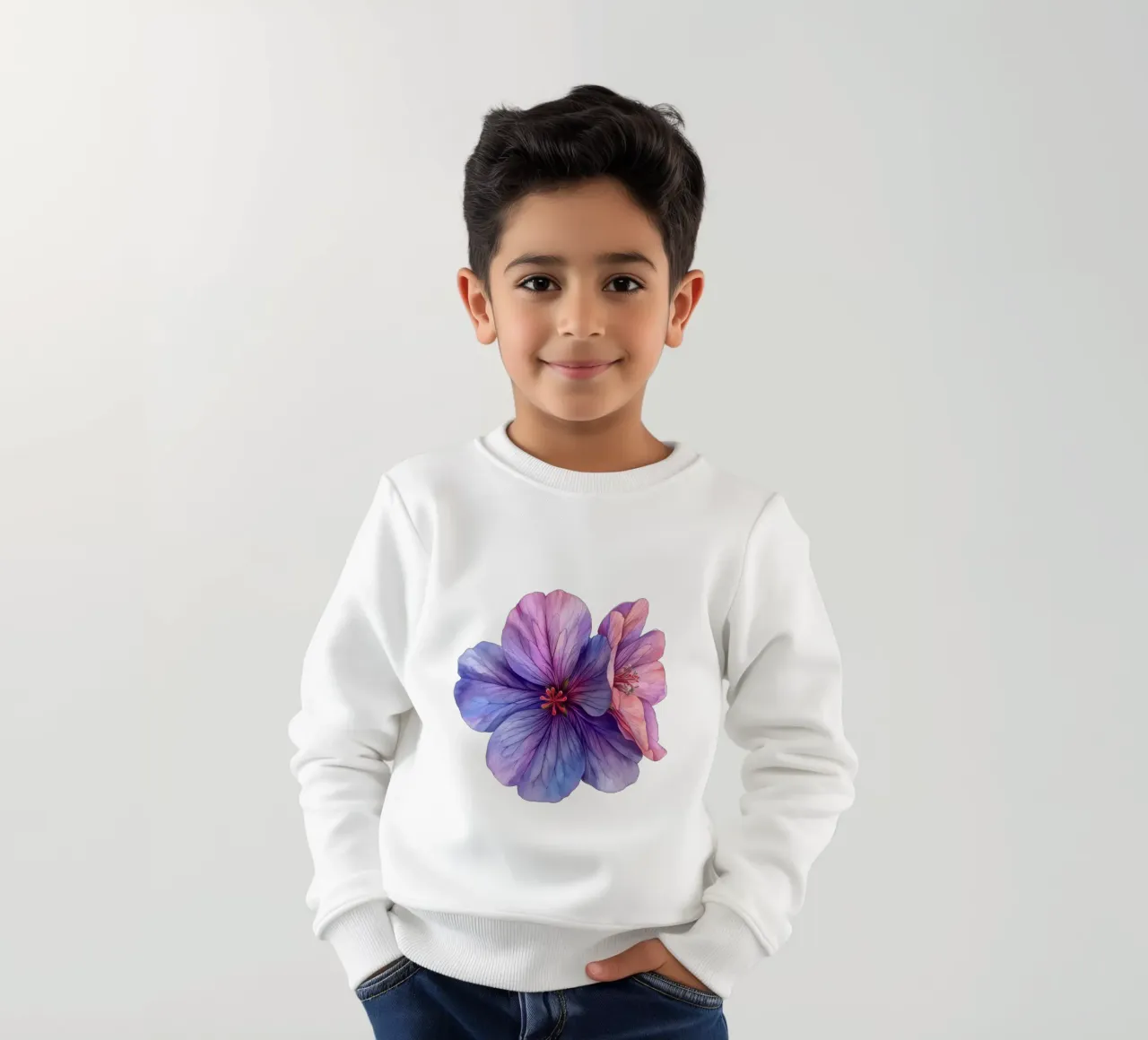 Geranio fiore 4 felpa bambino da Bold Blooms