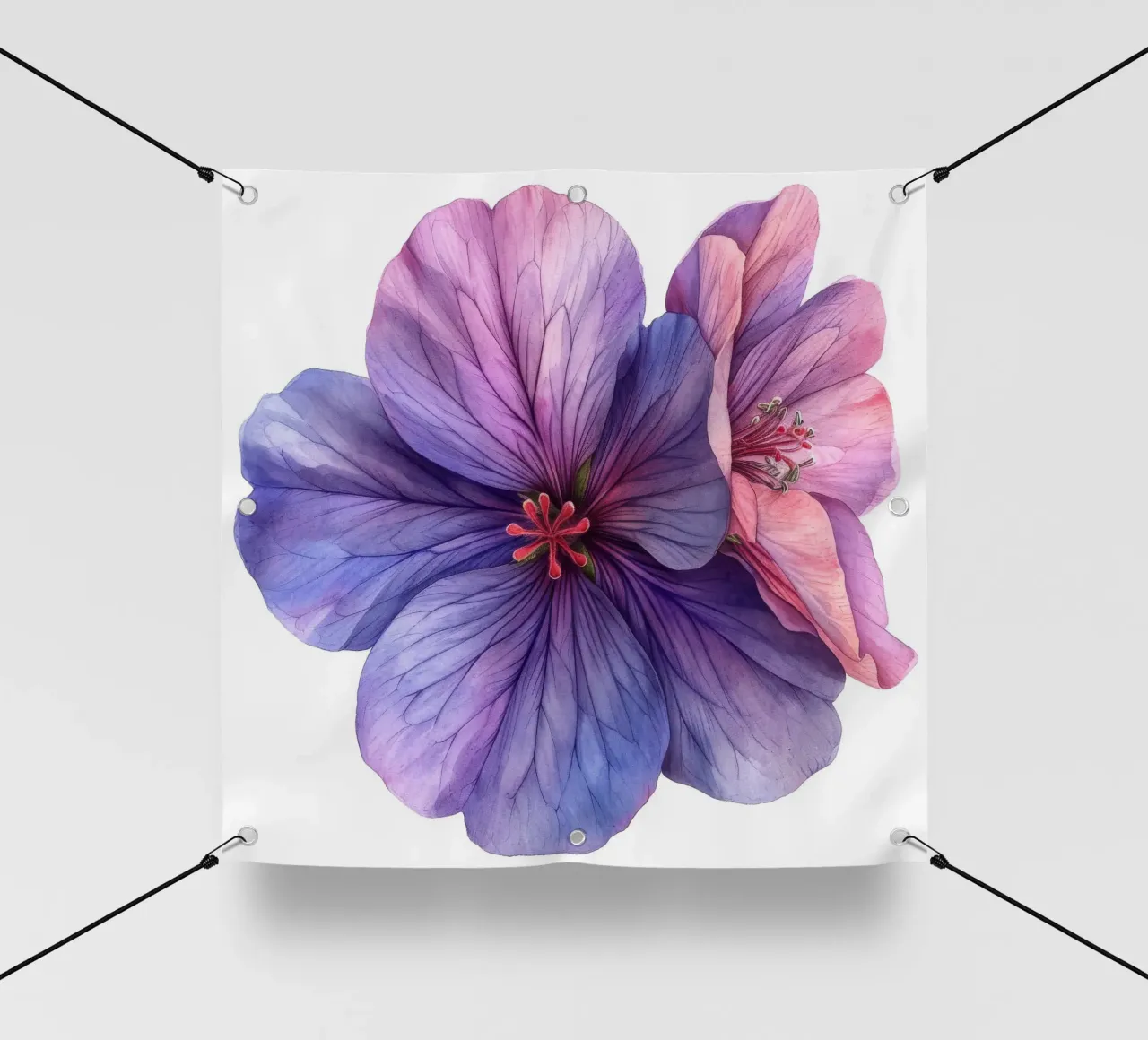 Geranio fiore 4 telo in pvc da Bold Blooms