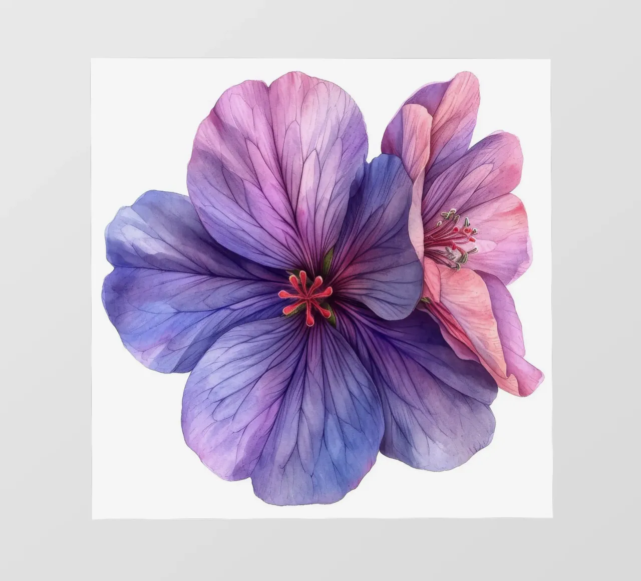 Geranio fiore 4 telo in pvc da Bold Blooms