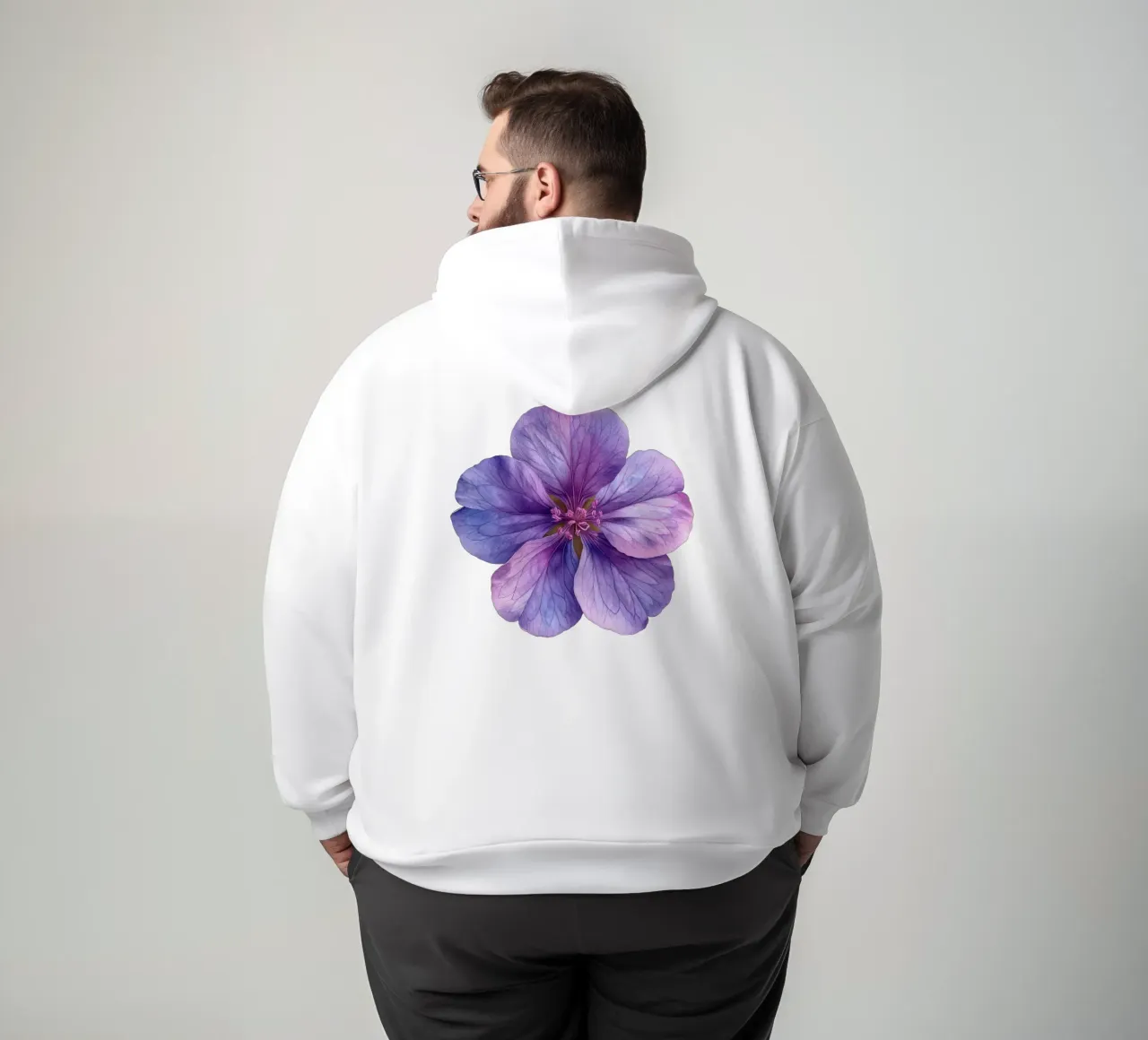 Geranio fiore 1 felpa con cappuccio da Bold Blooms