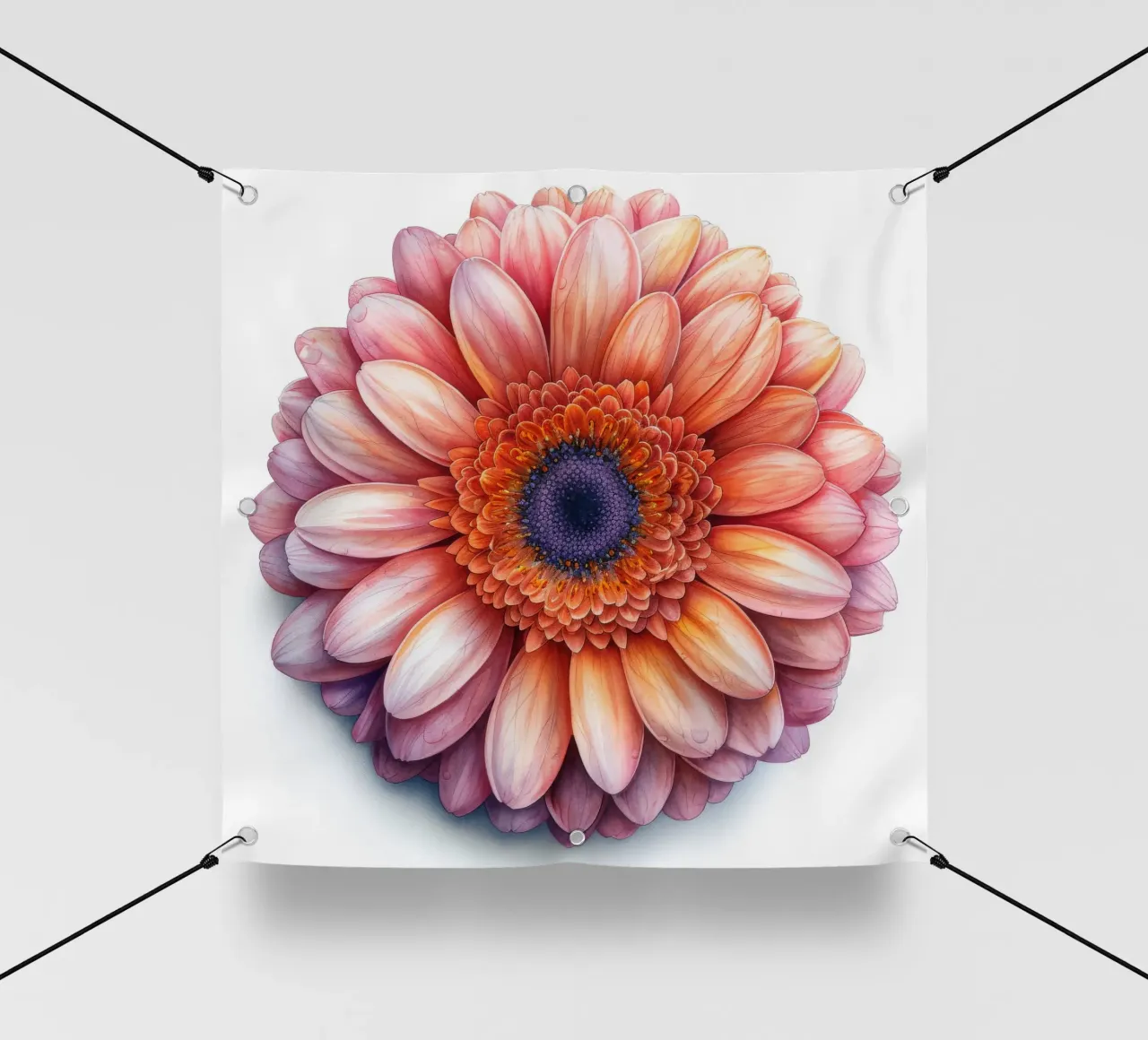 Fiore di gerbera 2 telo in pvc da Bold Blooms