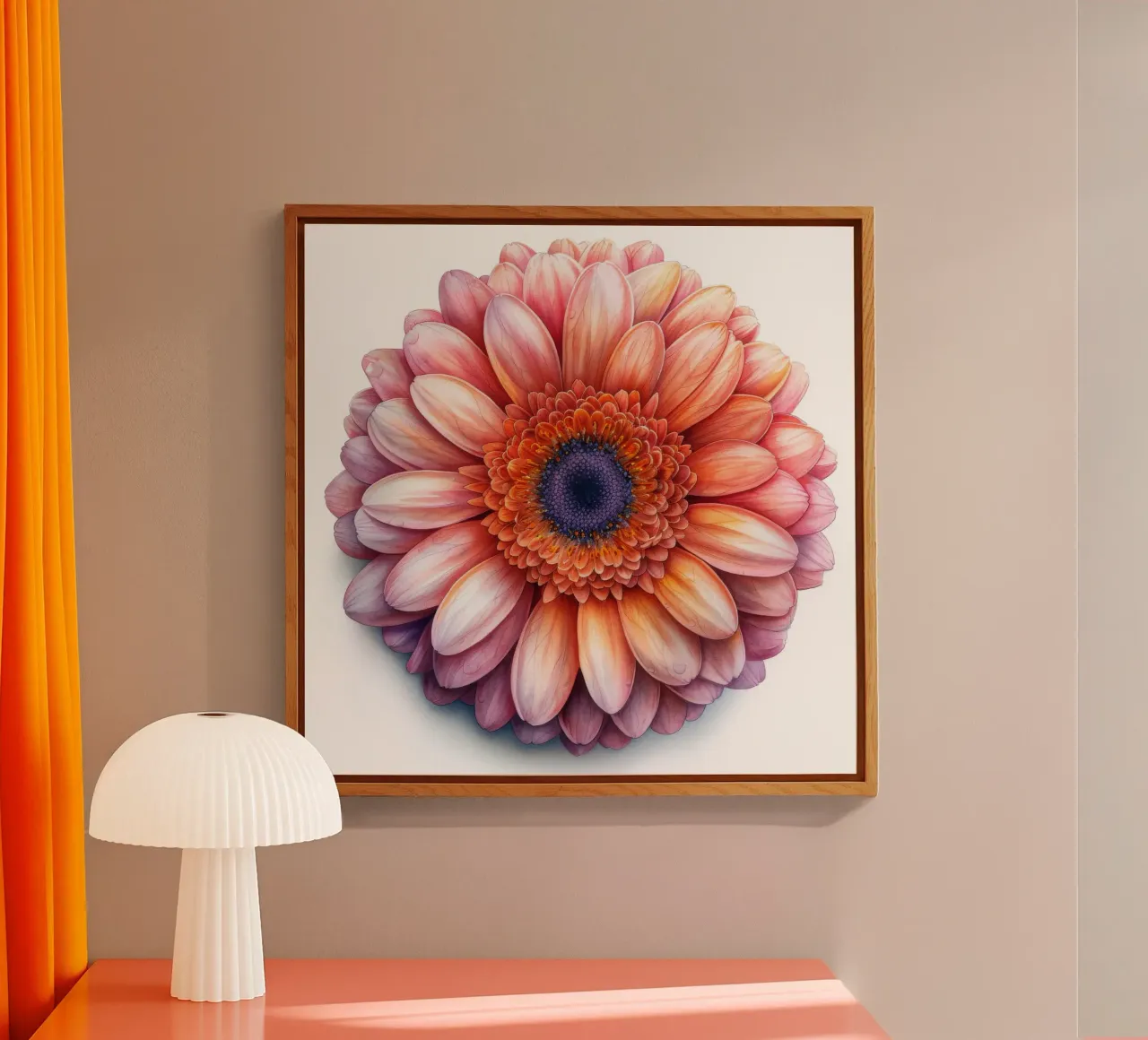 Flor de gerbera 2 metacrilato de Bold Blooms