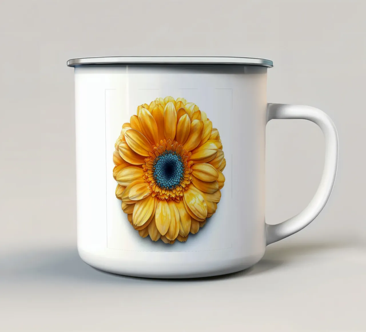 Fiore di gerbera 3 tazza in smalto da Bold Blooms