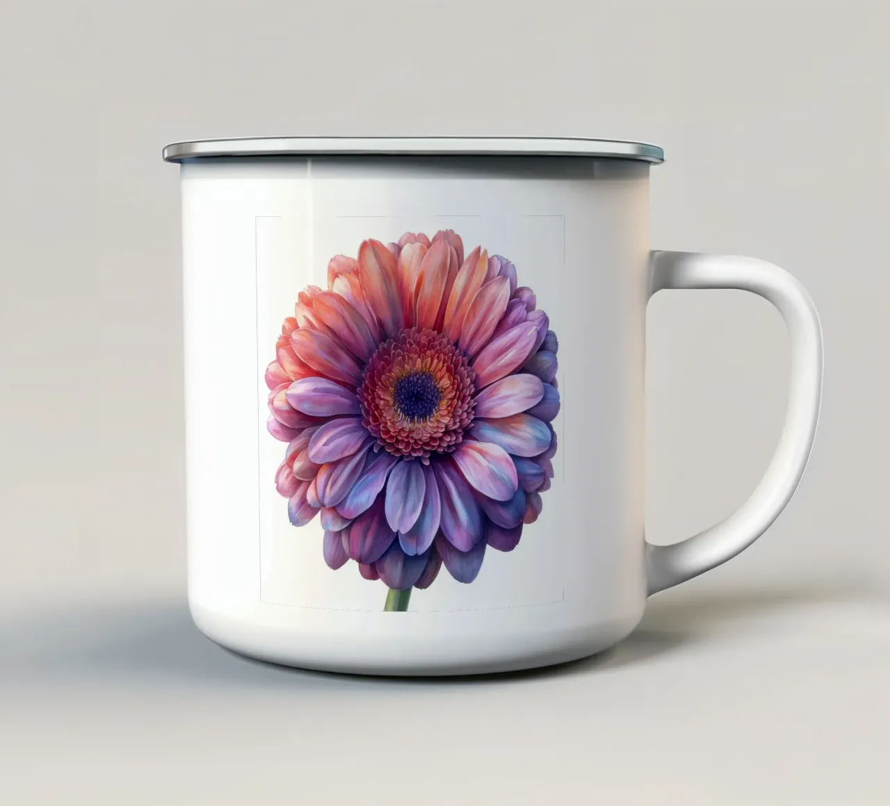 Fiore di gerbera 4 tazza in smalto da Bold Blooms