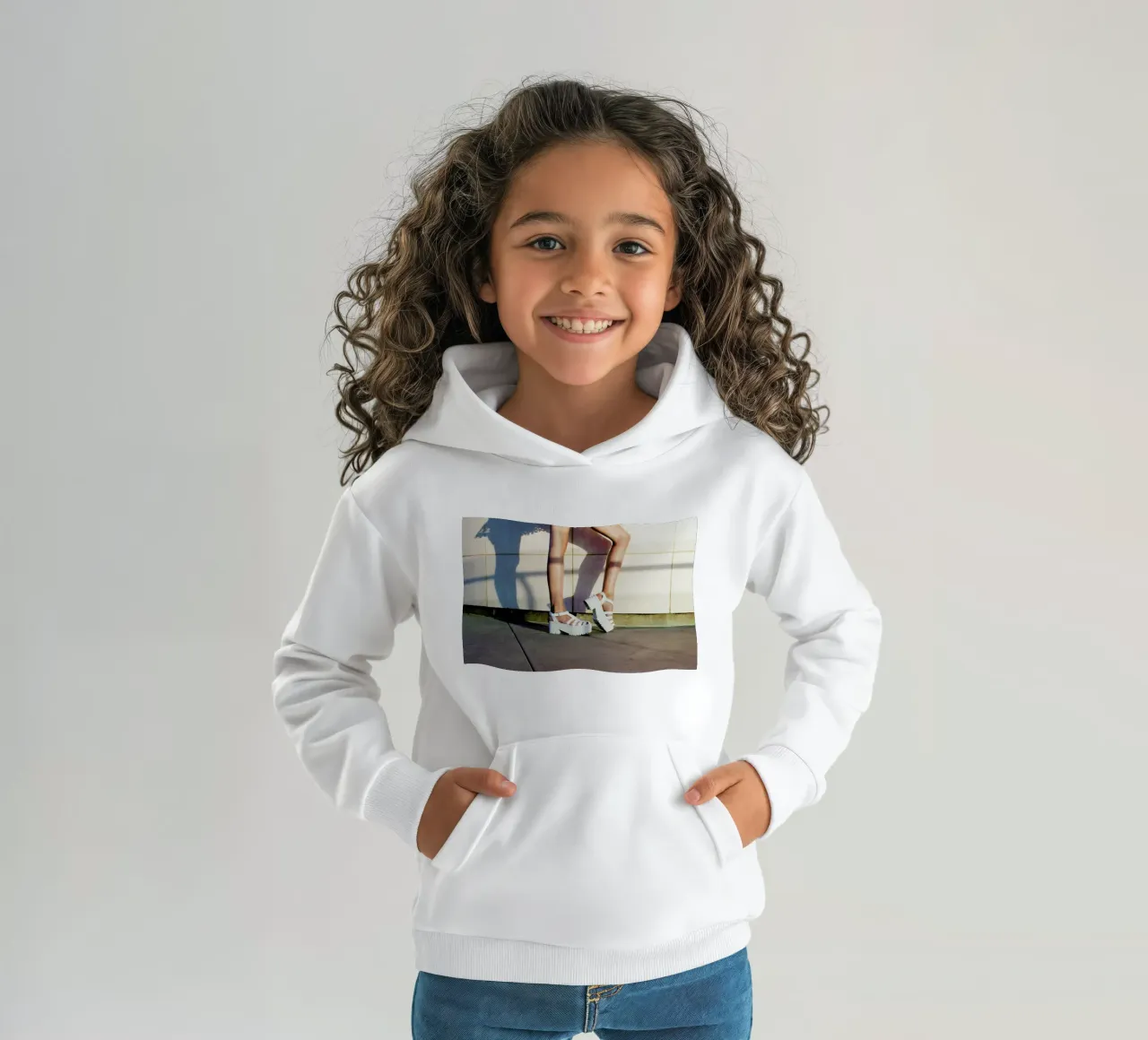 Shadow Shoes kids hoodie by Aysha Banos