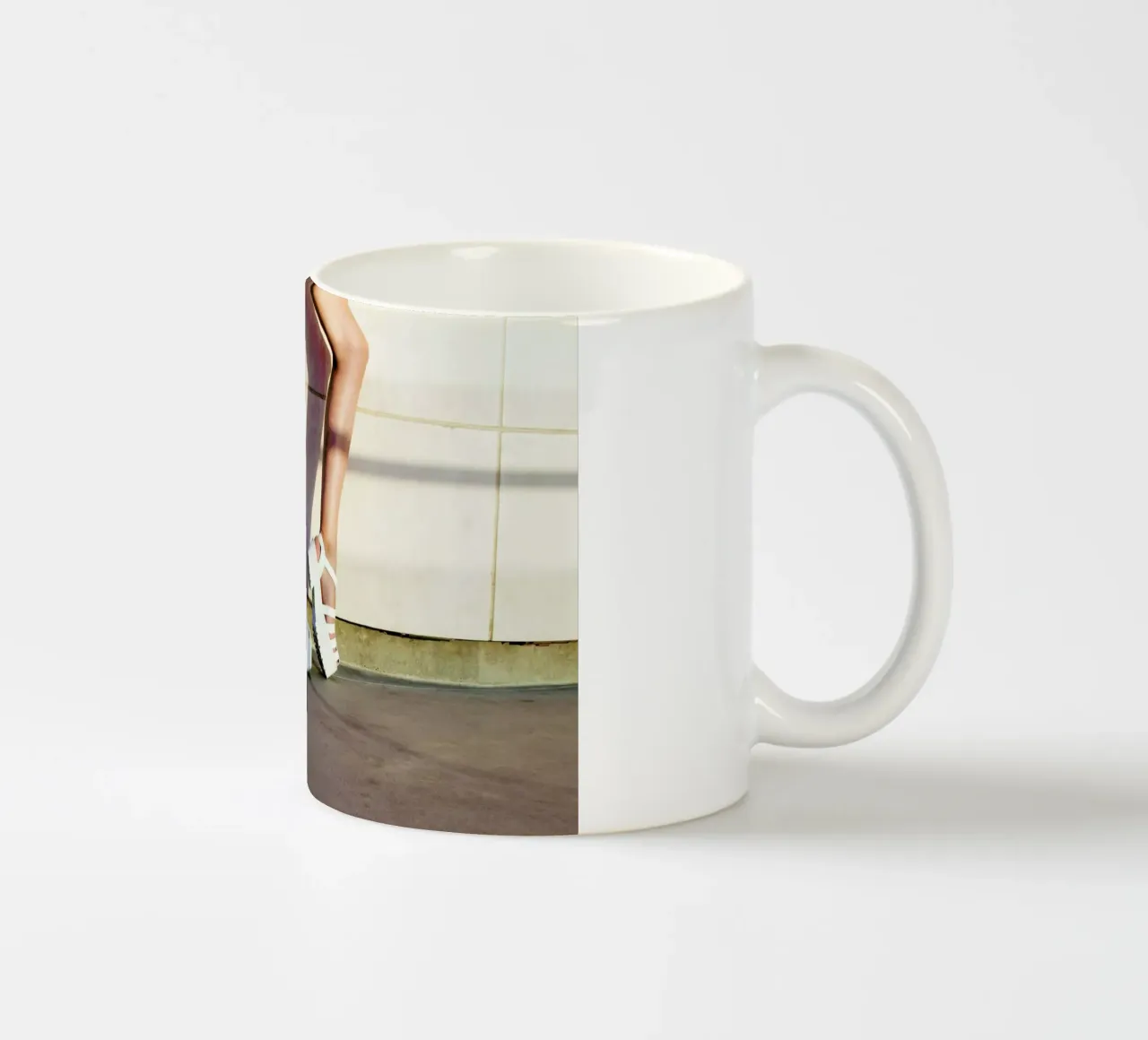 Shadow Shoes ceramic mug by Aysha Banos