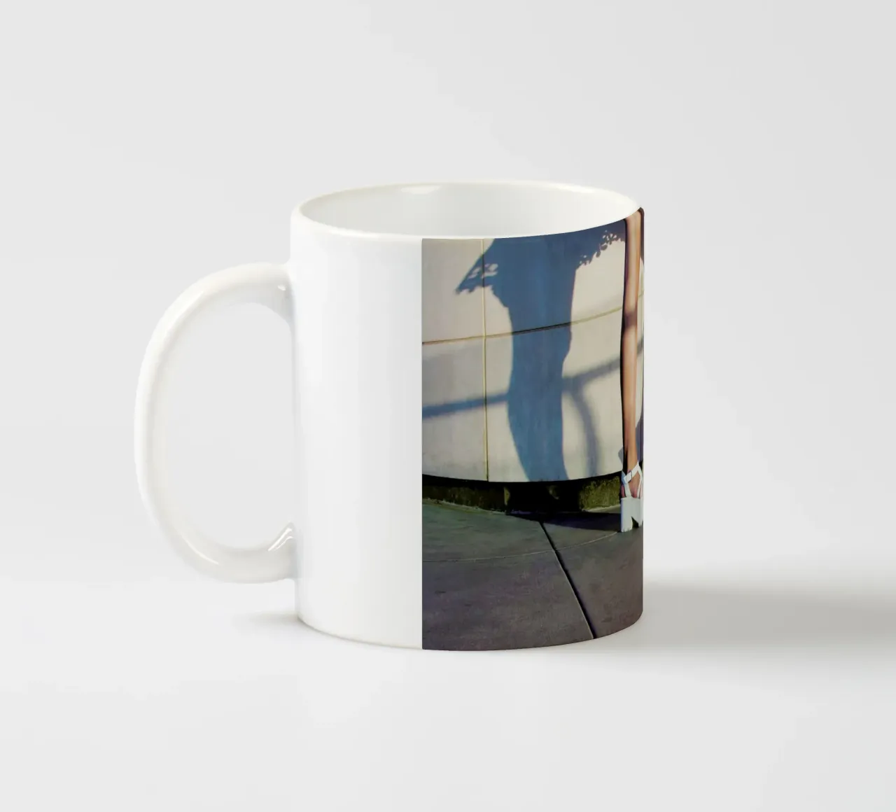 Shadow Shoes ceramic mug by Aysha Banos