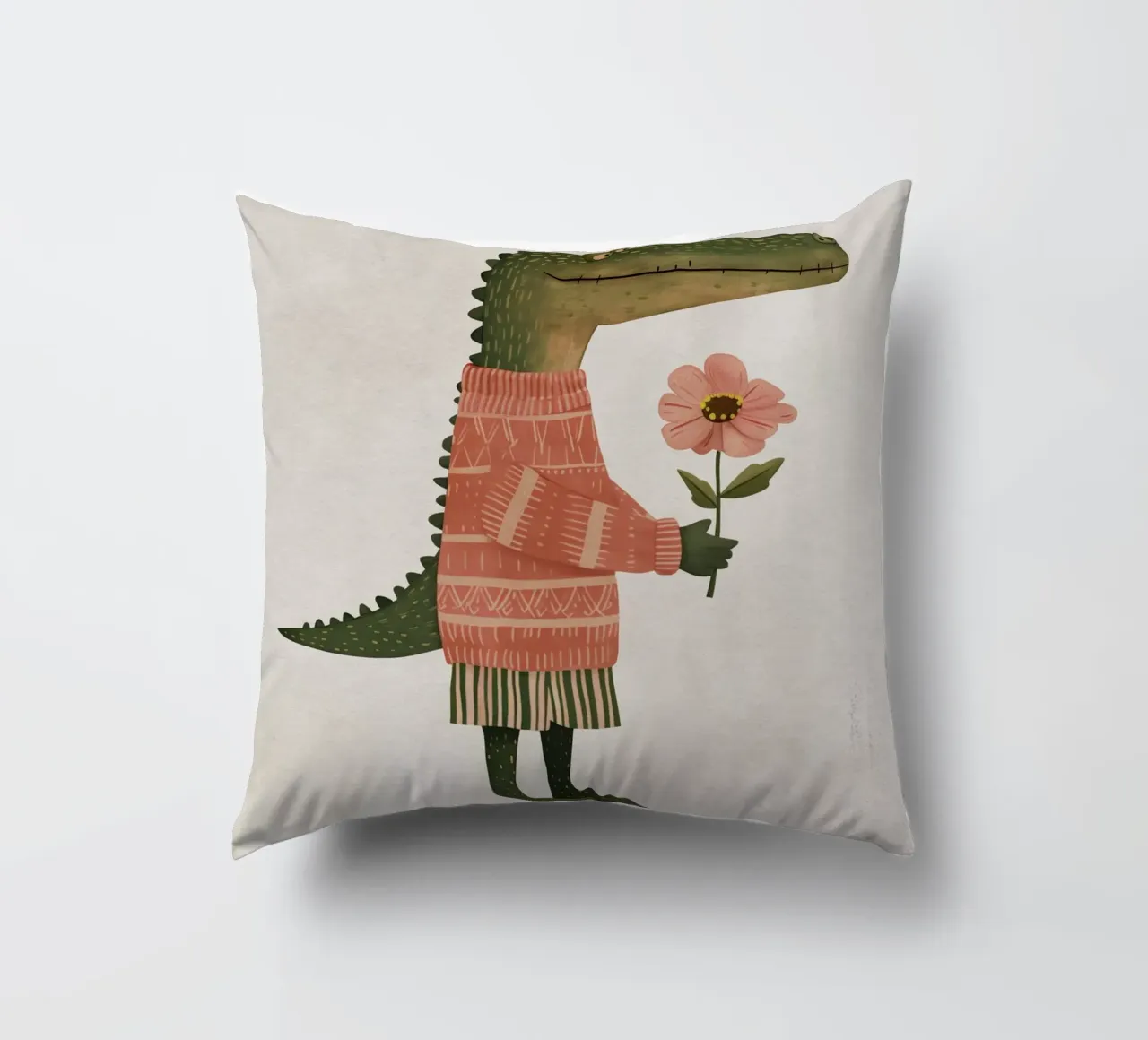 Boho Nursery 5 Crocodile cuscino da Boho Print Collection