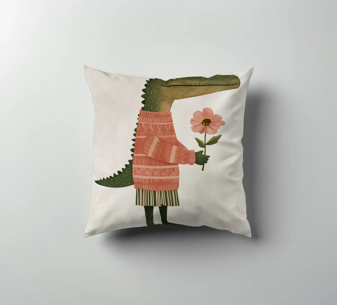 Boho Nursery 5 Crocodile cuscino da Boho Print Collection