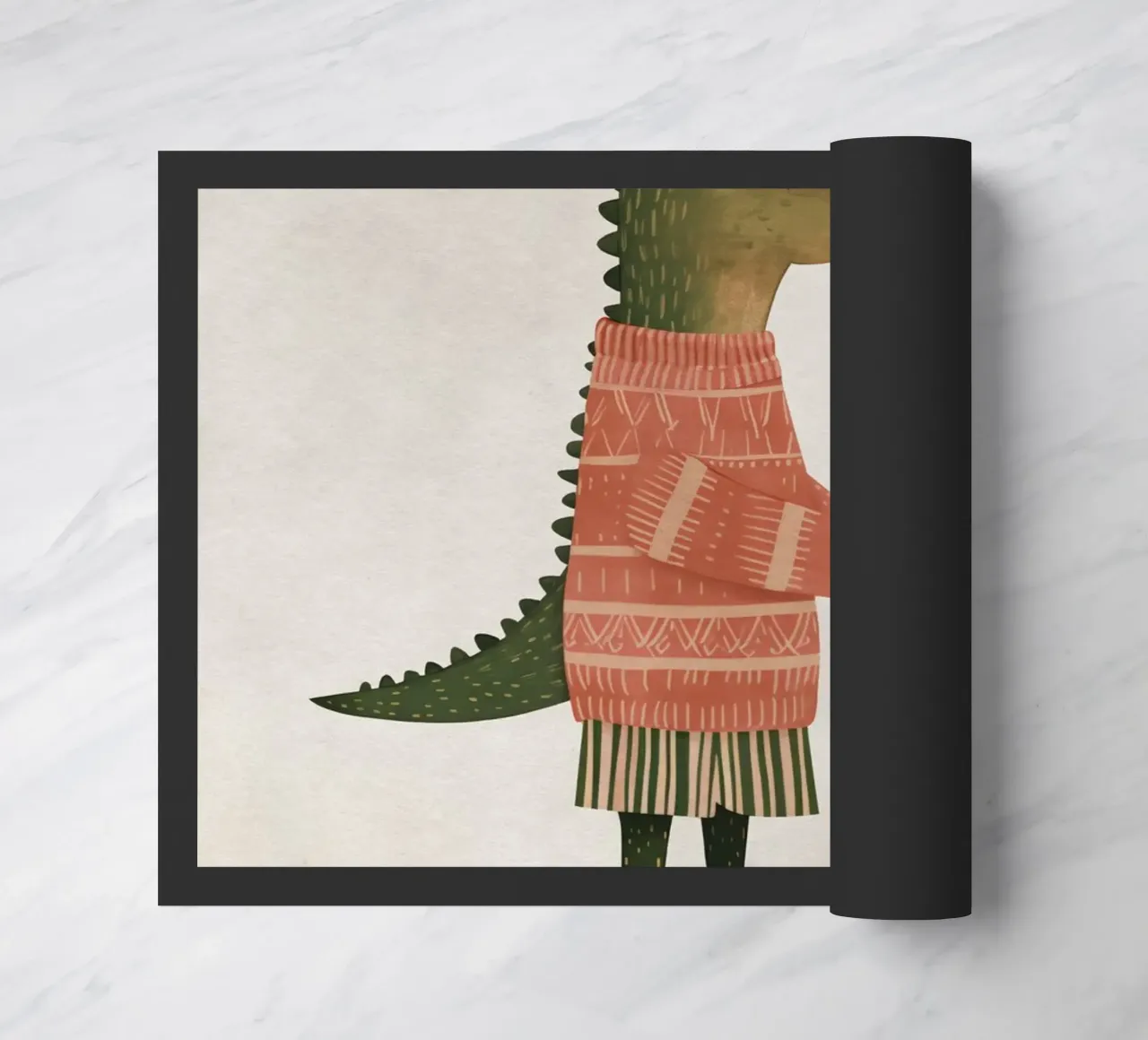 Boho Nursery 5 Crocodile zerbino da Boho Print Collection