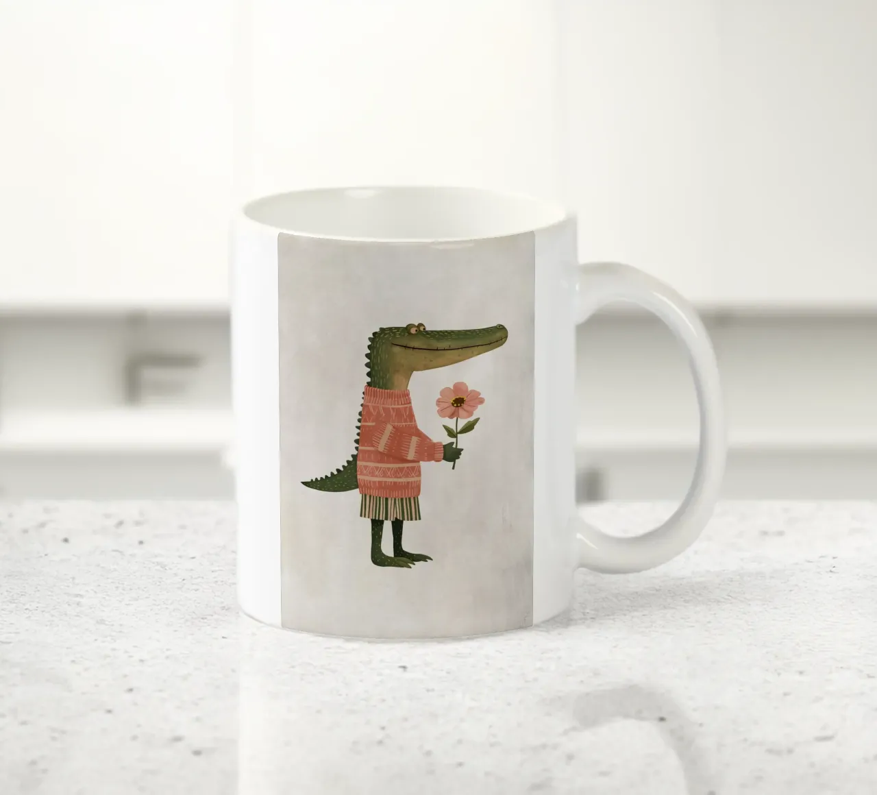 Boho Nursery 5 Crocodile tazza in ceramica da Boho Print Collection