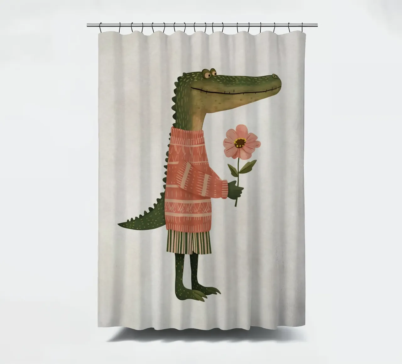 Boho Nursery 5 Crocodile tenda da doccia da Boho Print Collection