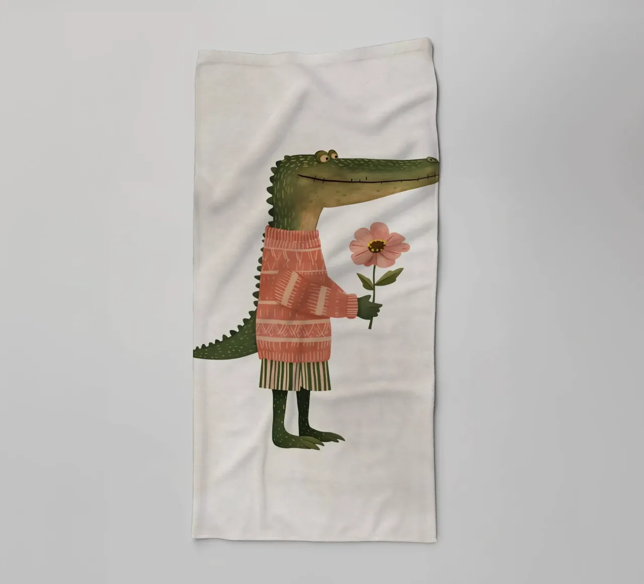 Boho Nursery 5 Crocodile asciugamano da bagno da Boho Print Collection