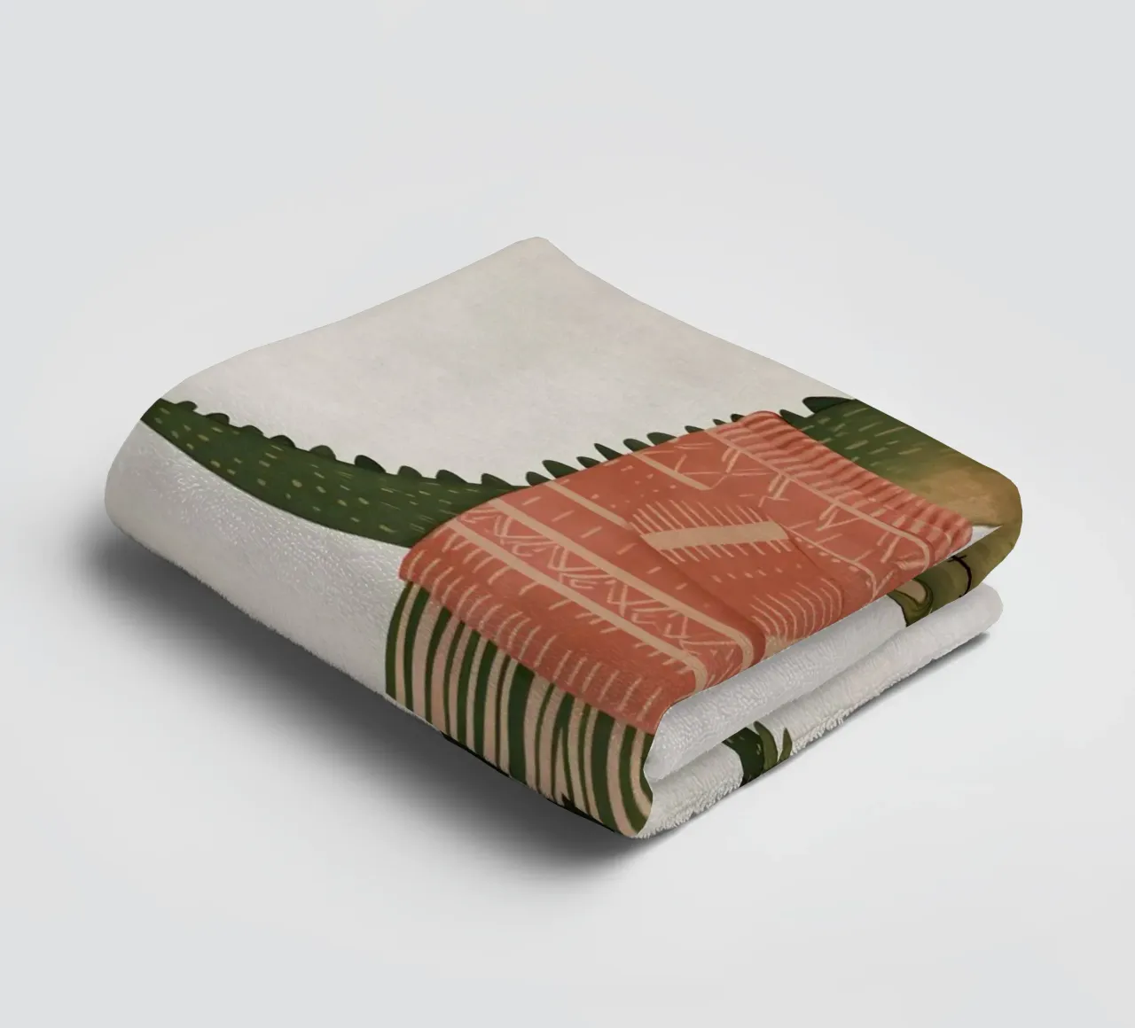 Boho Nursery 5 Crocodile asciugamano da bagno da Boho Print Collection
