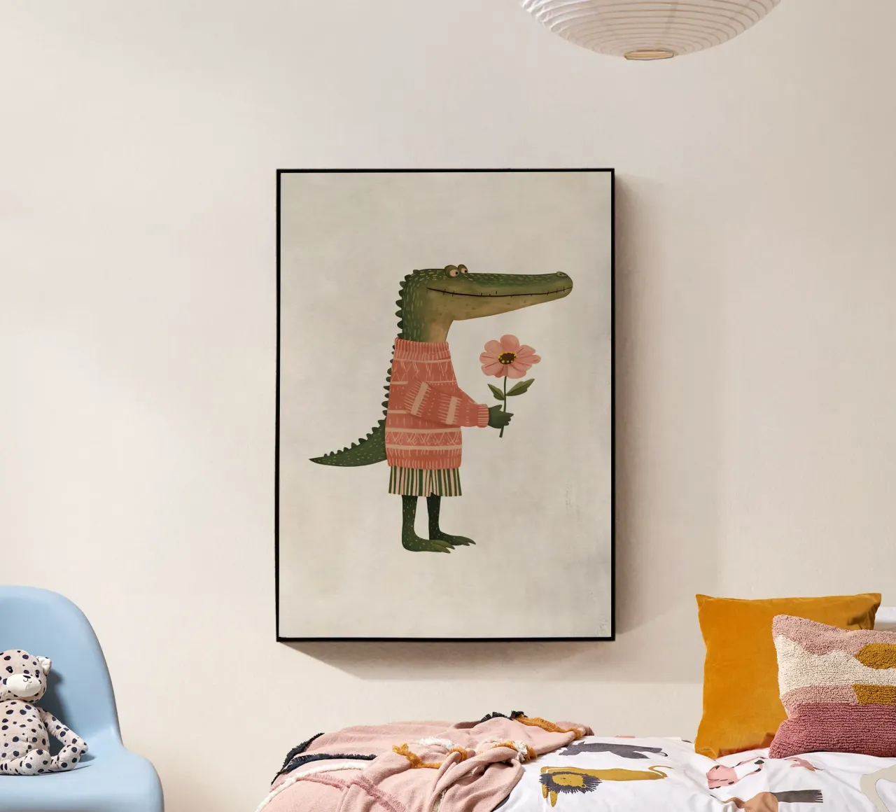 Boho Nursery 5 Crocodile plexiglass da Boho Print Collection