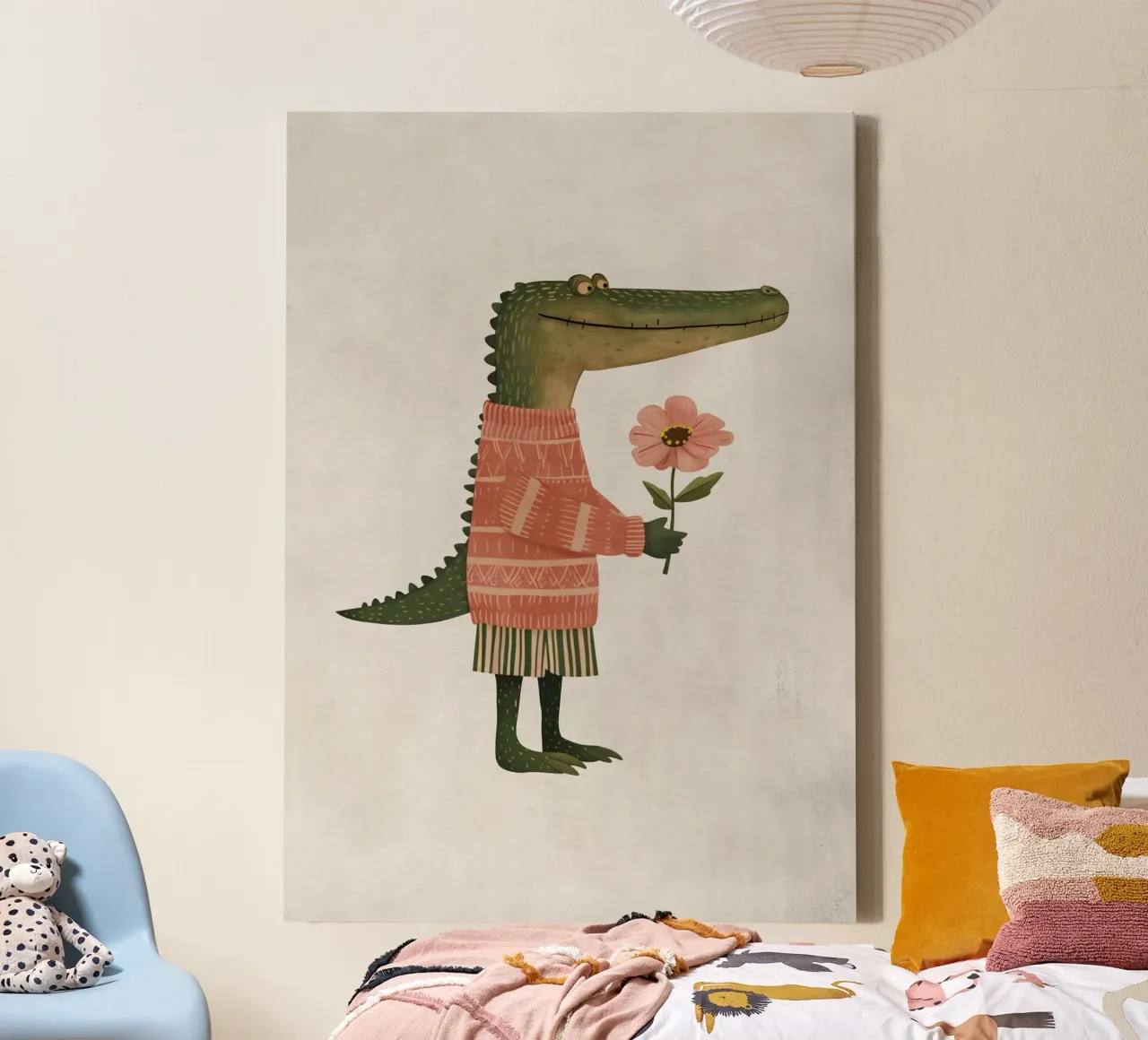 Boho Nursery 5 Crocodile tela da Boho Print Collection