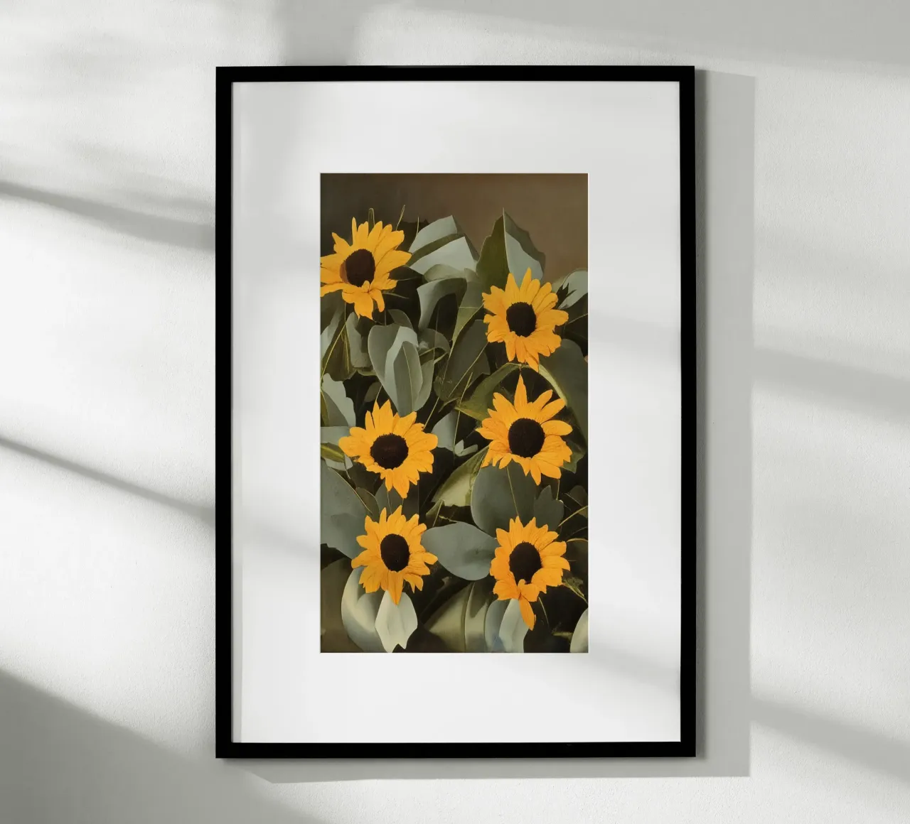 Girasoli_1 poster con telaio in alluminio da Impressionismus by LK